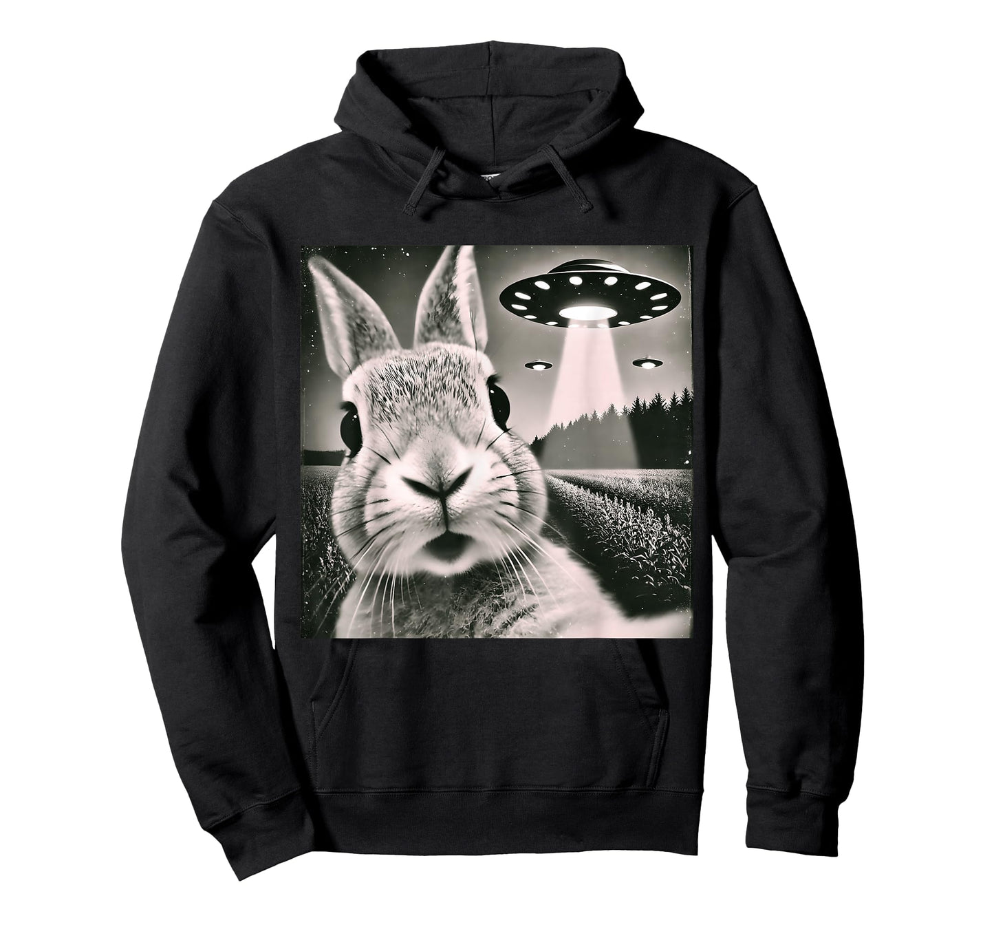 Funny Rabbit Bunny Selfie UFOs T-Shirt