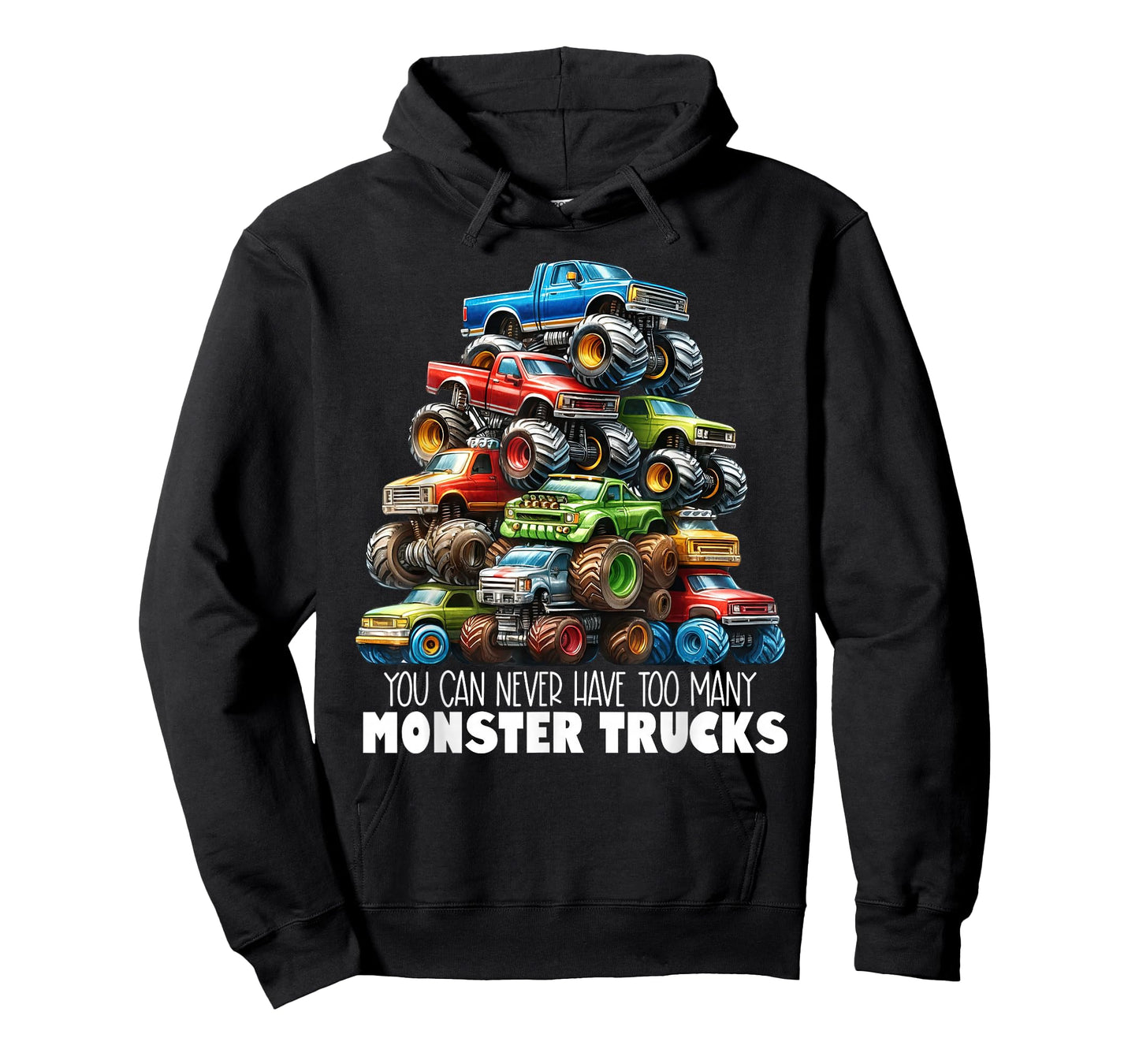 You Can Never Have Too Many Monster Trucks Boys Big Trucks T-Shirt