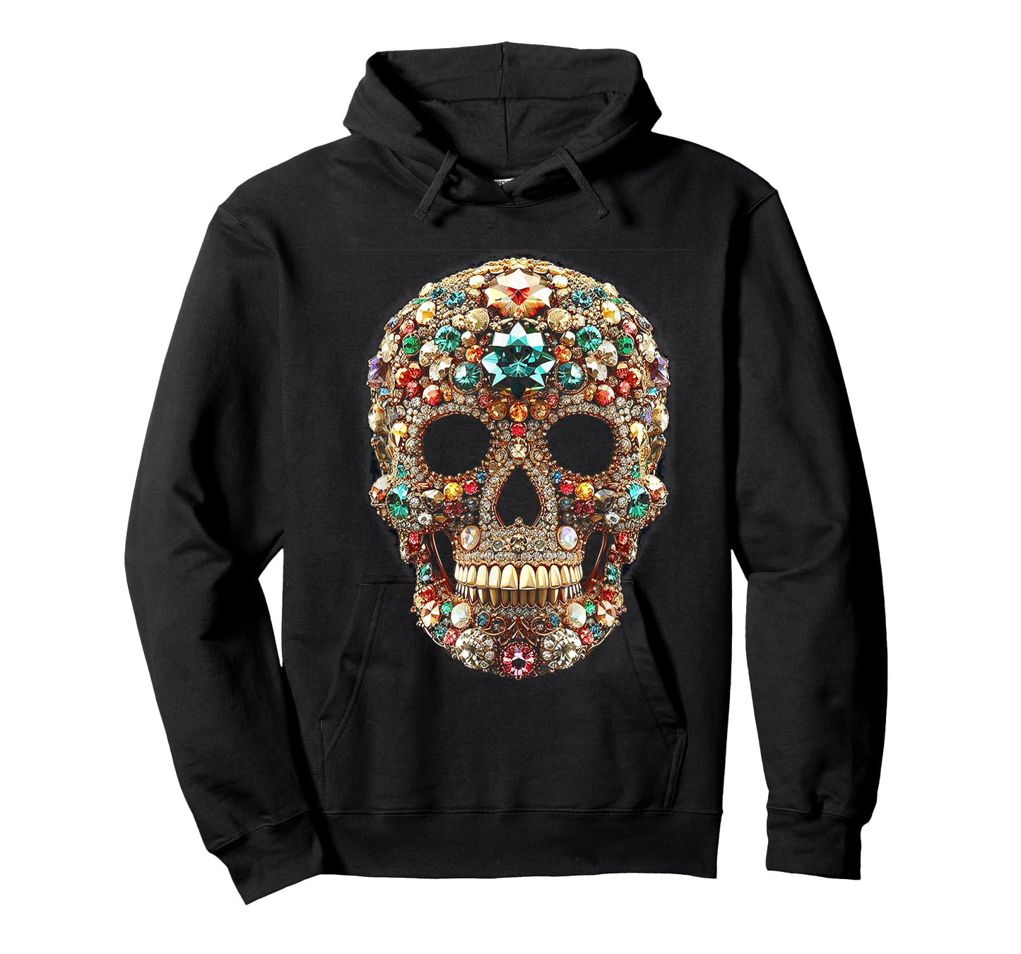 Vintage Shining Diamonds Luxury Antique skull Funny Gift T-Shirt