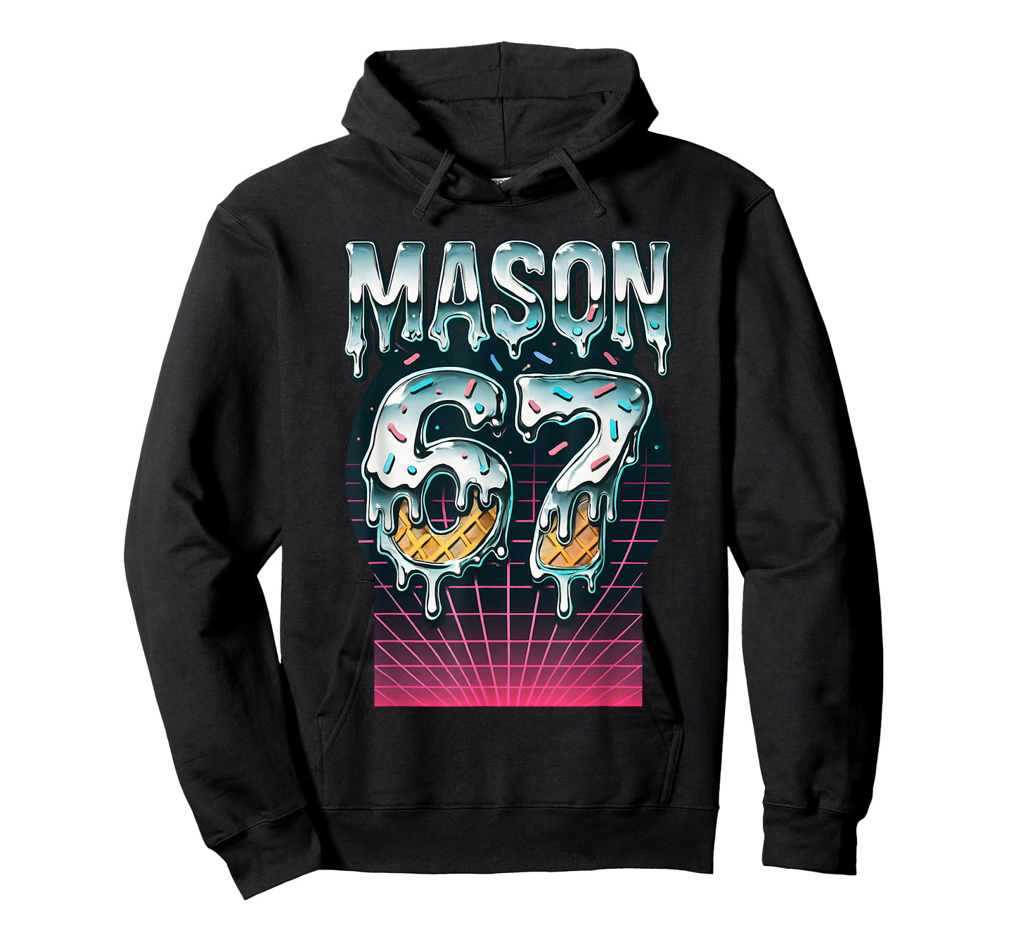 Mason 67 Meme Ice Cream Drip Six Seven Funny 6 7 Teen Boys T-Shirt