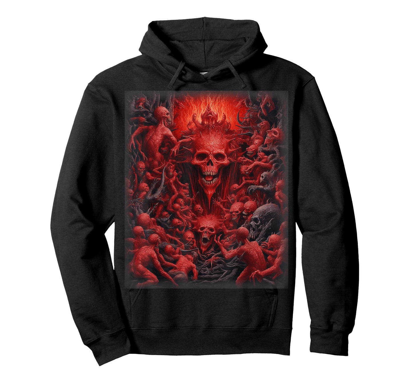 Visions of Hell | Satan Devils Demons Monster Skeleton Skull T-Shirt