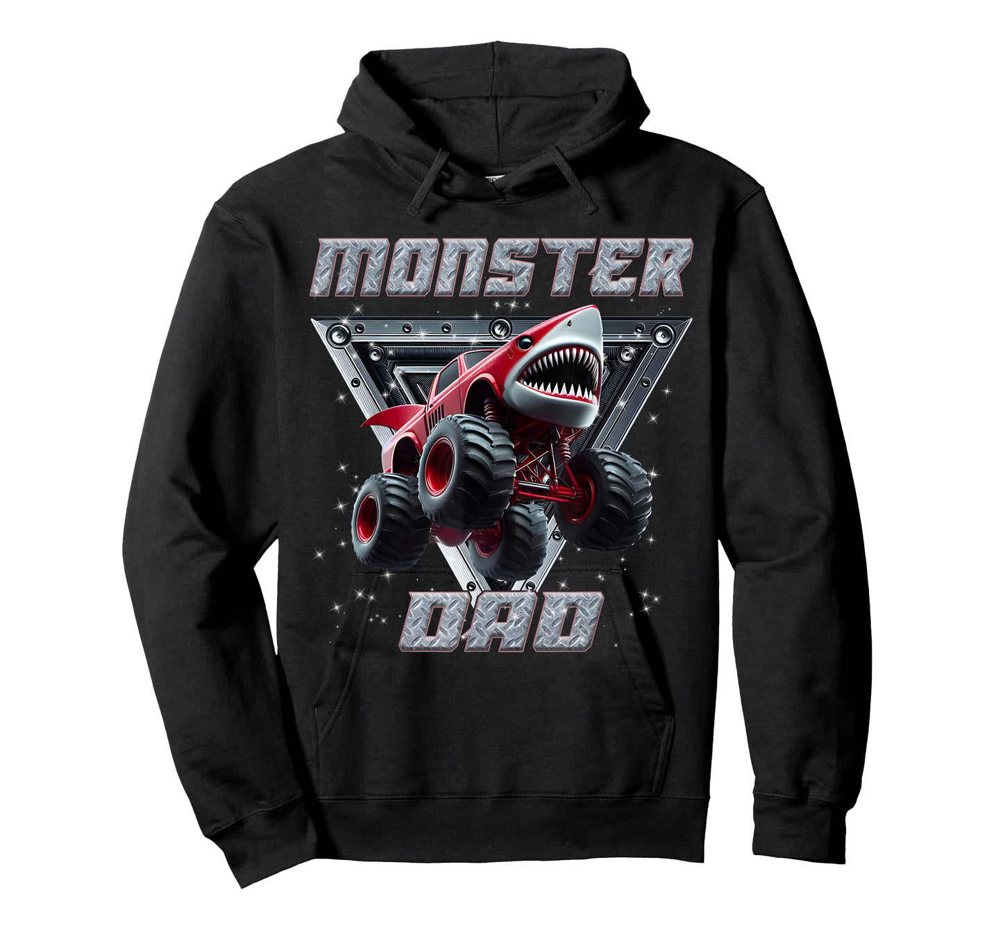Shark Monster Truck Dad Monster Truck Are My Jam Truck Lover T-Shirt