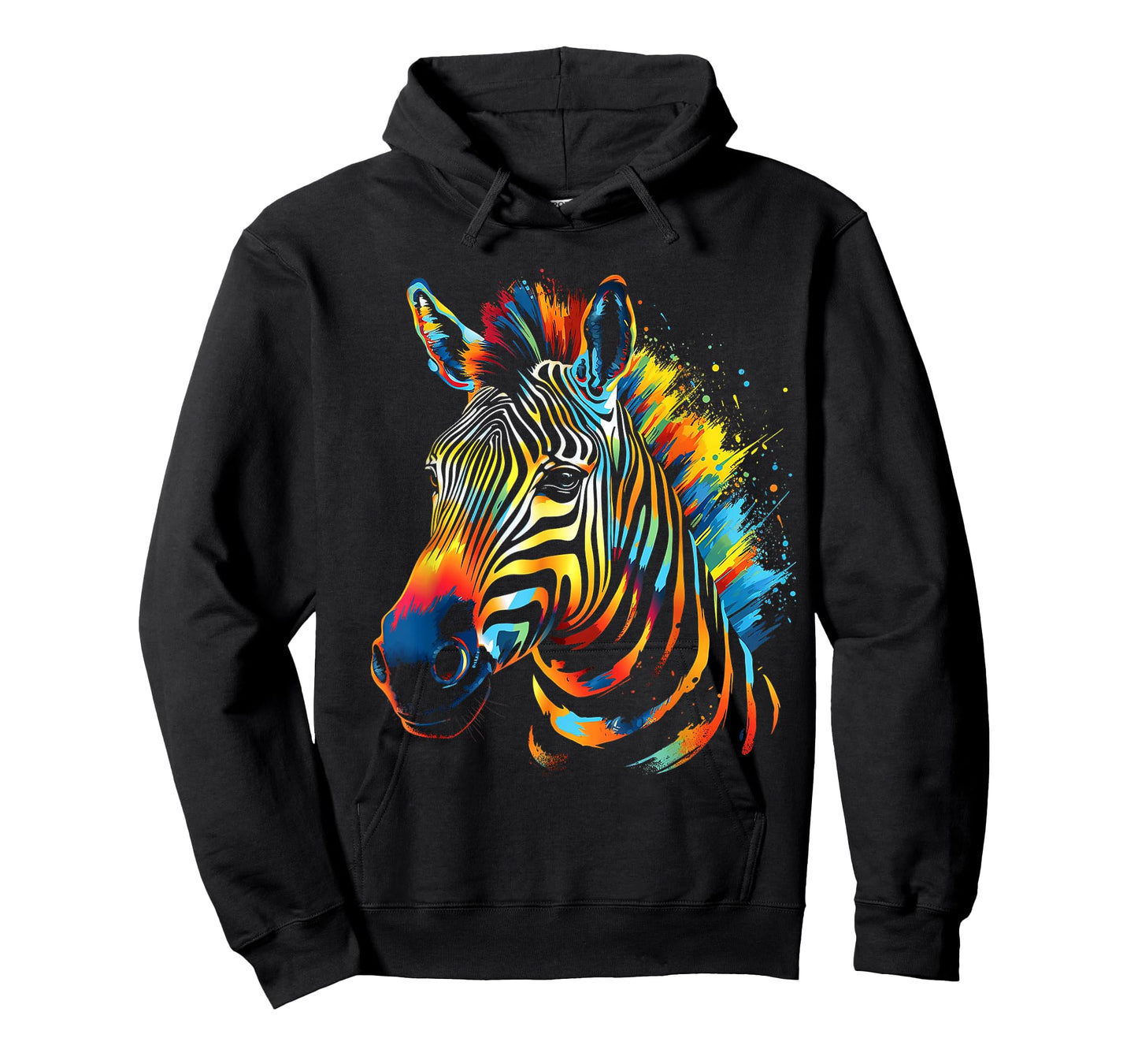 Zebra Colorful Animal Motif Art Zebra T-Shirt