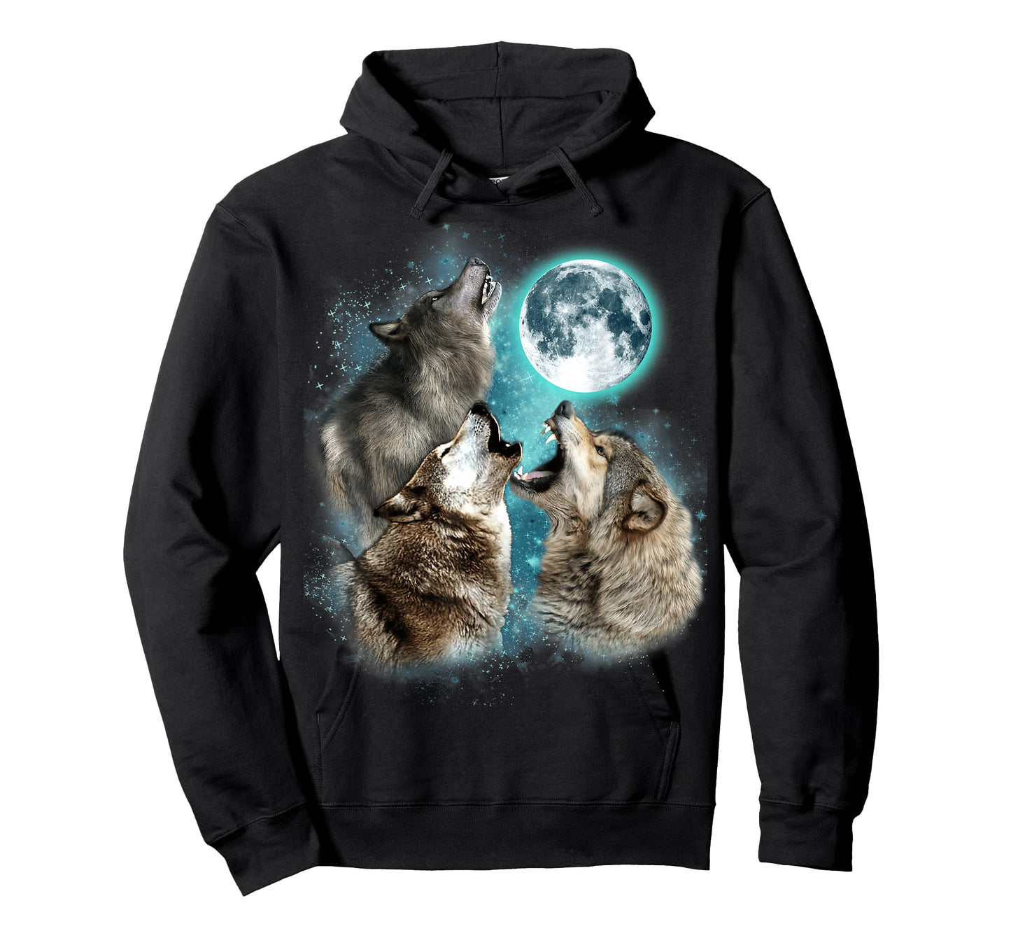 3 Wolf Moon Howling Wolf Head Funny Wolves For Men Women T-Shirt