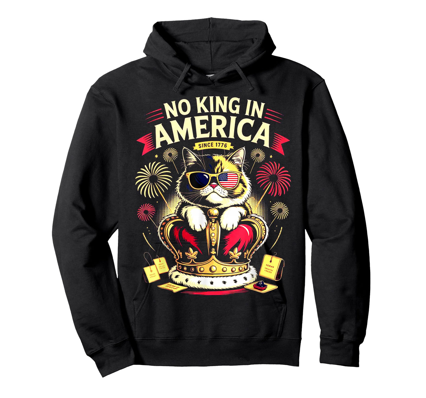 cat No Kings in America We The People Political Men Women T-Shirt