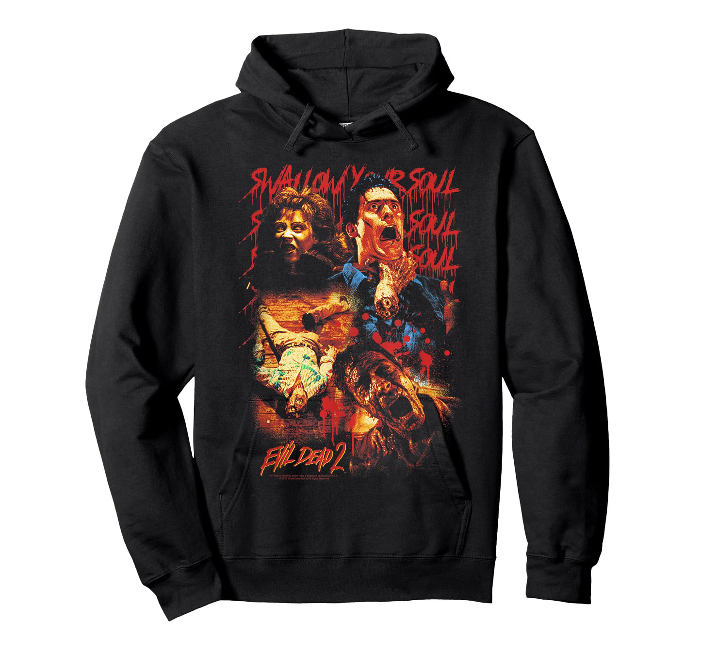 Evil Dead 2 Swallow Your Soul Collage Horror Movie T-Shirt