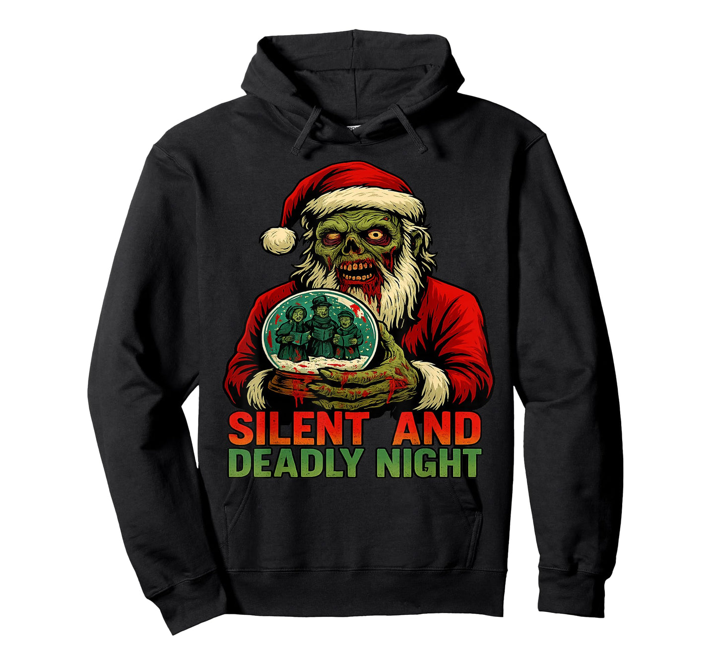 Zombie Santa Claus Dark Silent Deadly Night Christmas T-Shirt