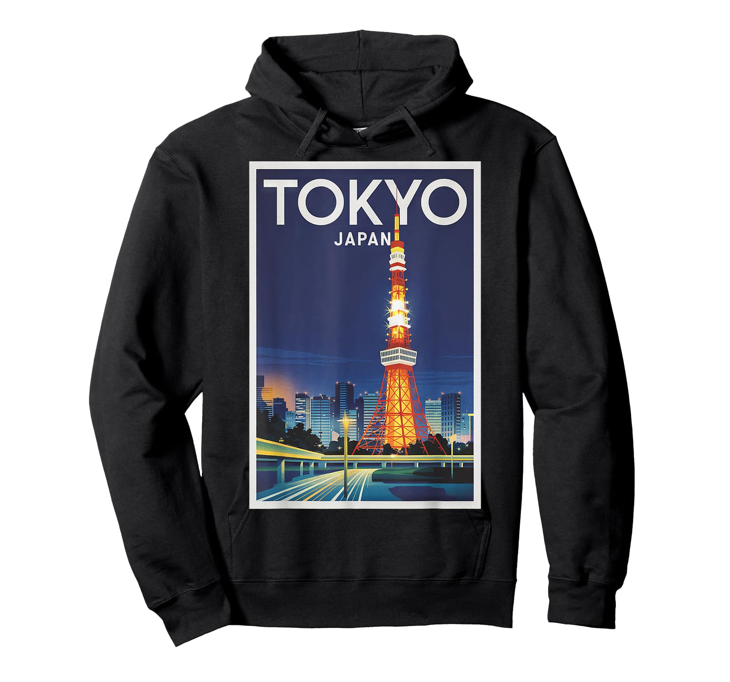 Tokyo Japan Retro Night Skyline Enthusiasts T-Shirt