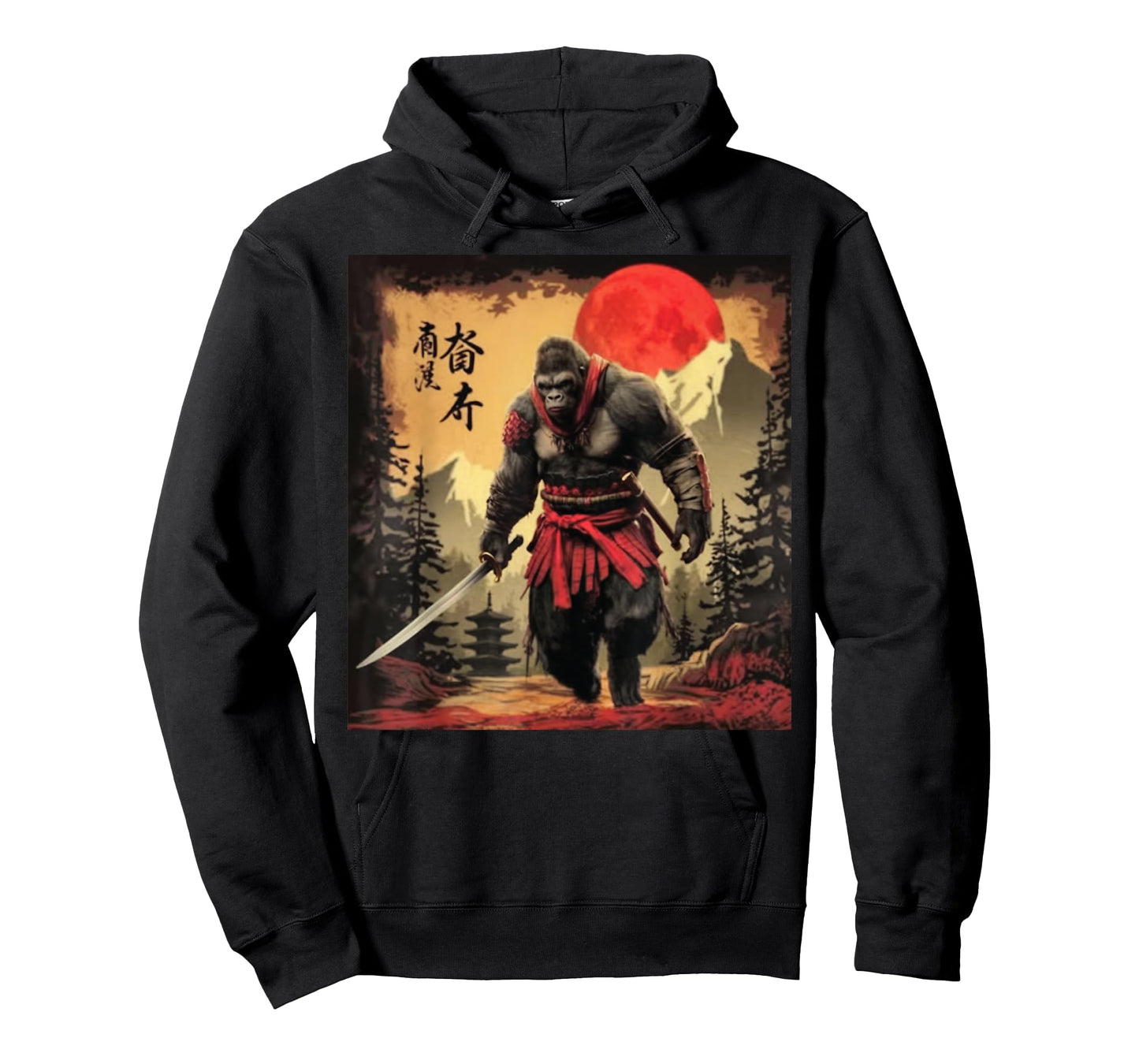 Samurai Gorilla Warrior Japan Art Samurai Japanese Armor T-Shirt