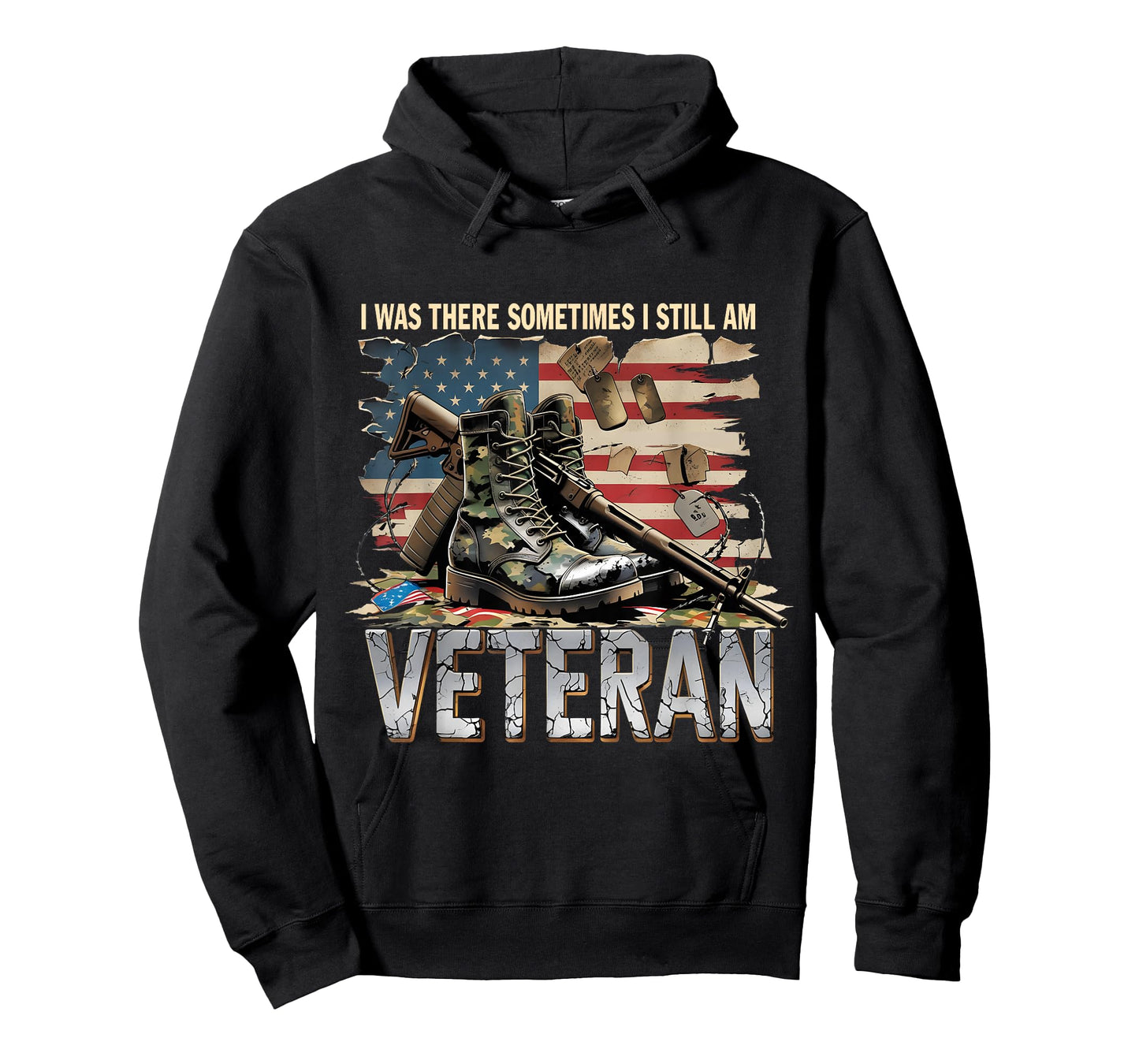 I was There Sometimes Still Am Veteran Flag Tee T-Shirt