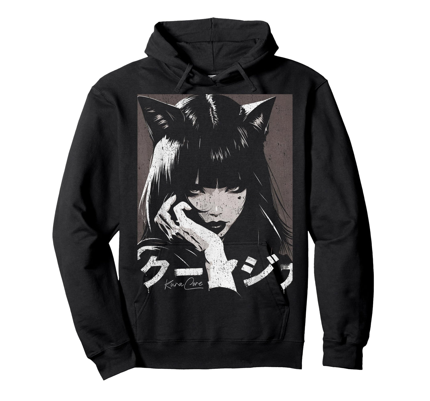 Japanese Streetwear Cyberpunk Y2K Techwear Neko Manga Anime T-Shirt