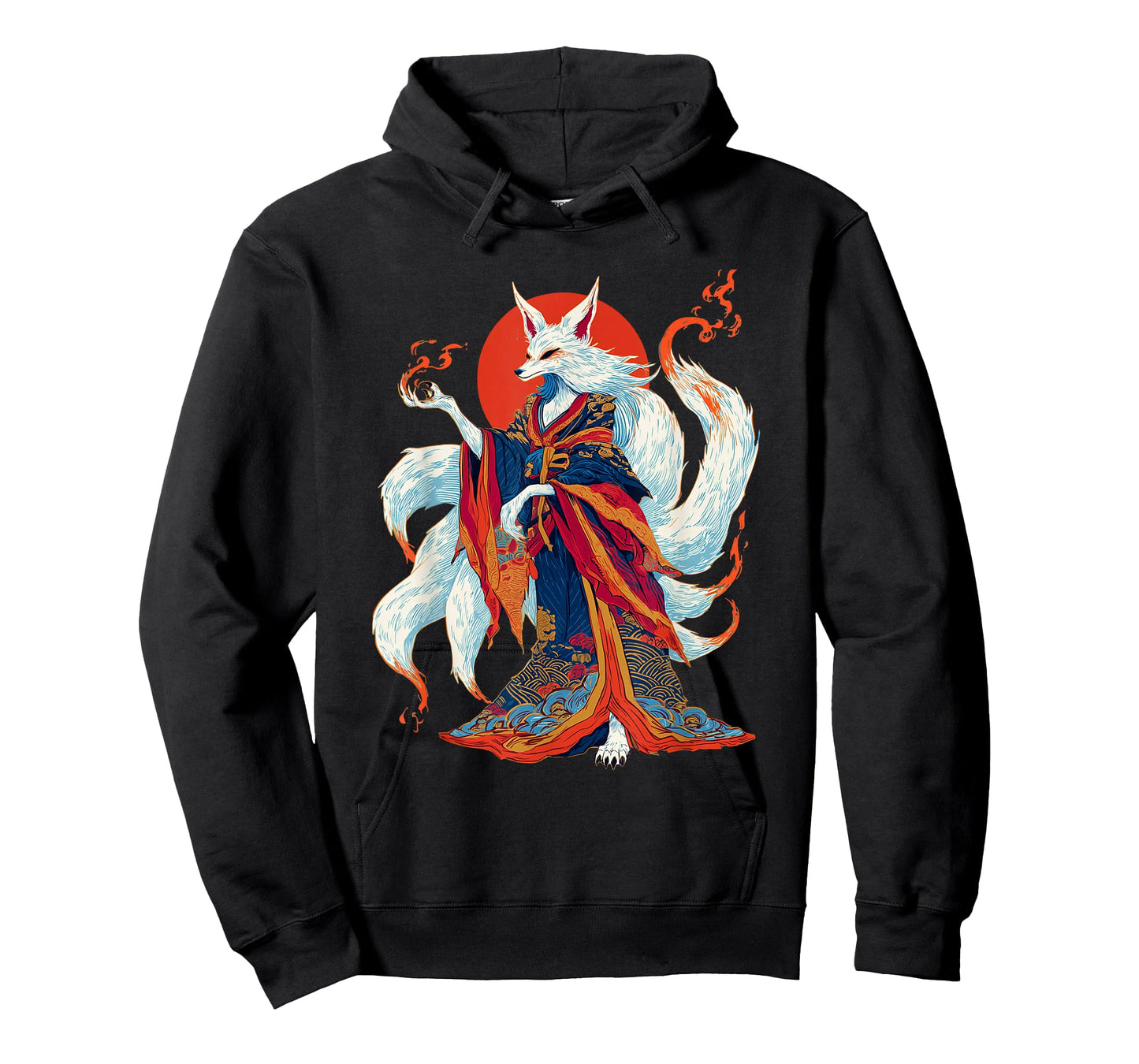 Anime Vintage Kitsune Spirit Yokai Japanese Demon T-Shirt