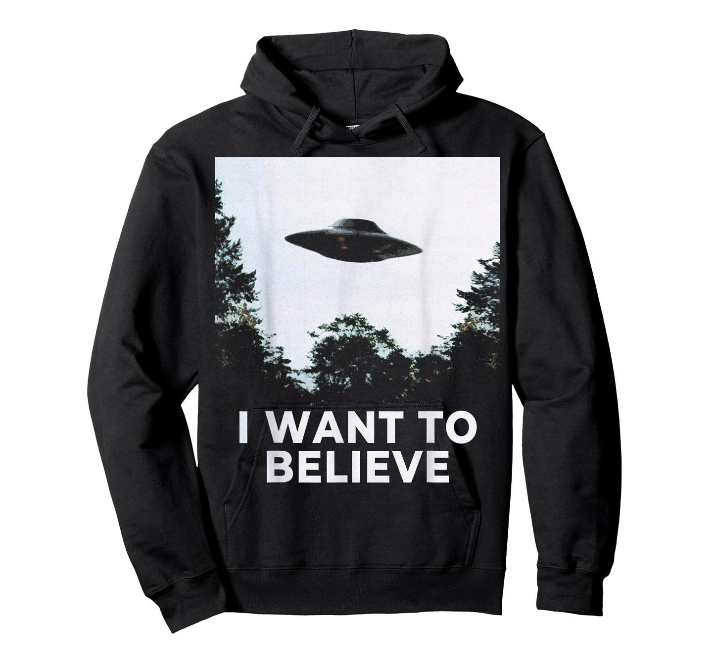 Alien UFO Hunter Cool Alien Spaceship I Want To Believe T-Shirt