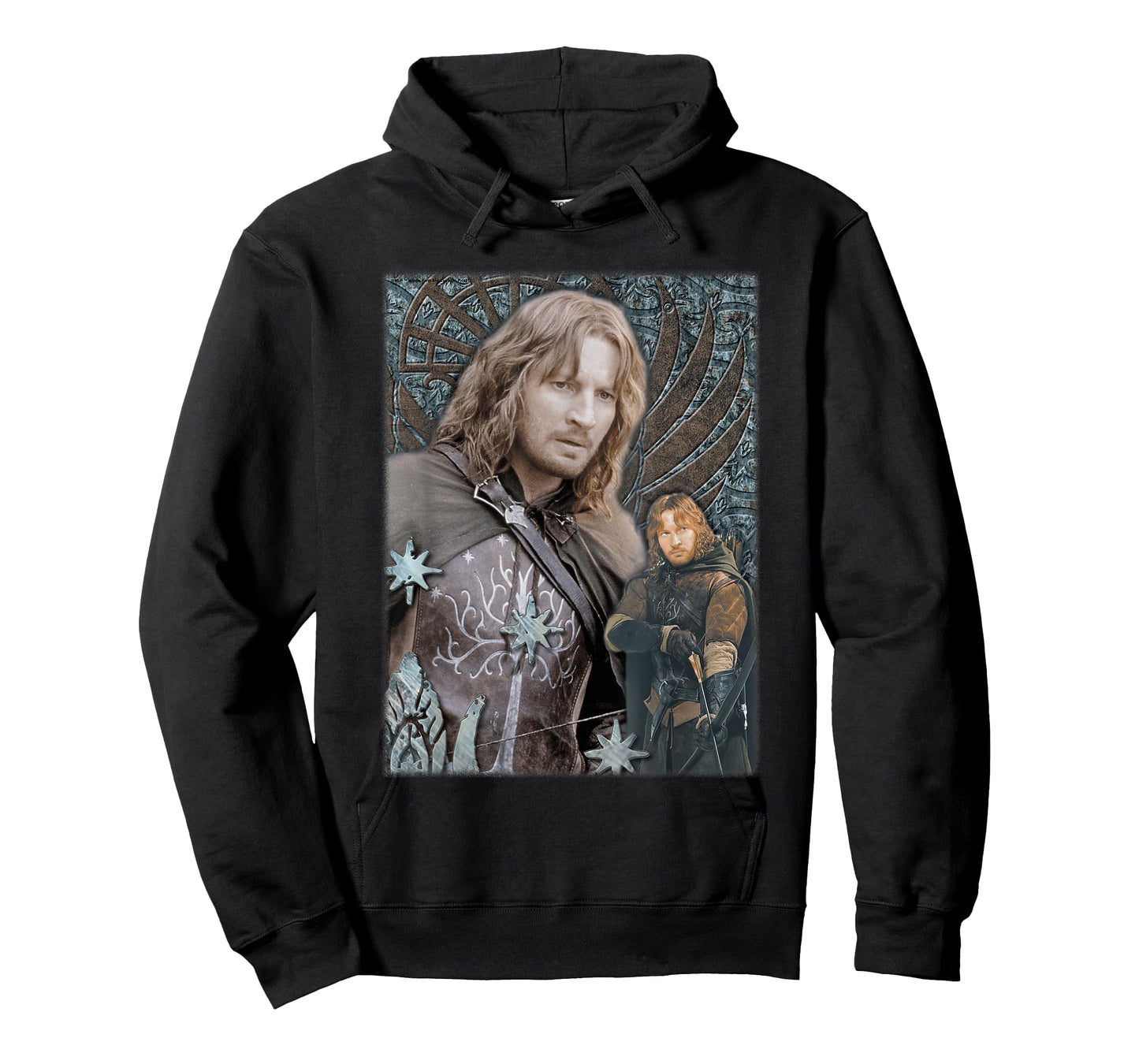 NEW LINE CINEMA Lord of the Rings Faramir Unisex-Adults T-Shirt Black Small