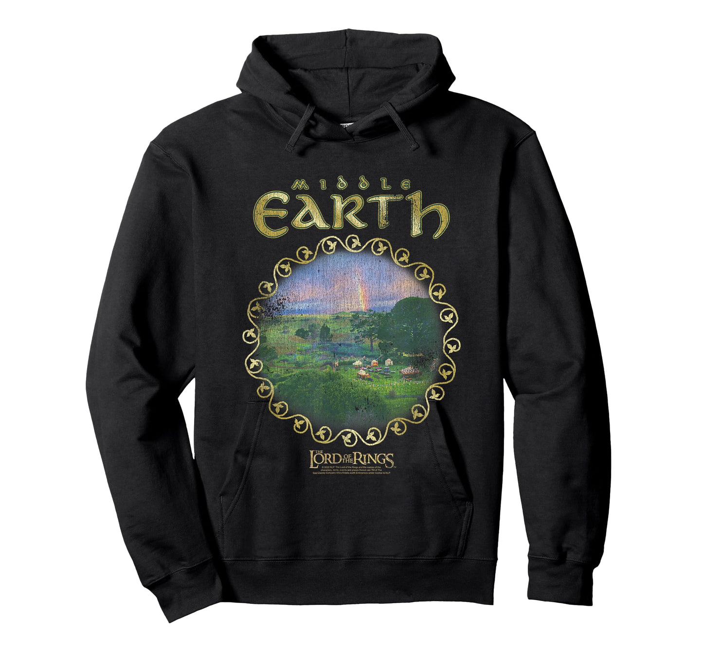 The Lord of The Rings Middle Earth Framed Landscape Movie T-Shirt