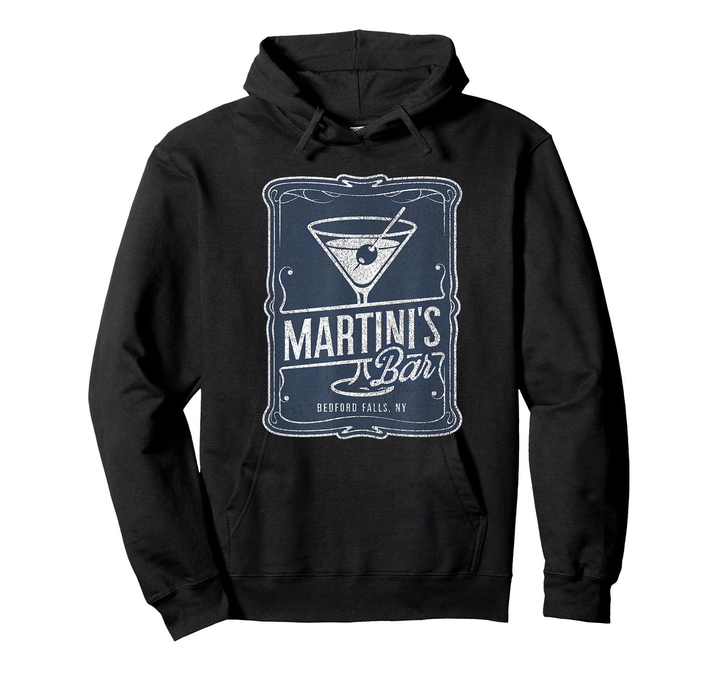 Martini’s Bar Retro Design, Vintage Bedford Falls Cocktail T-Shirt