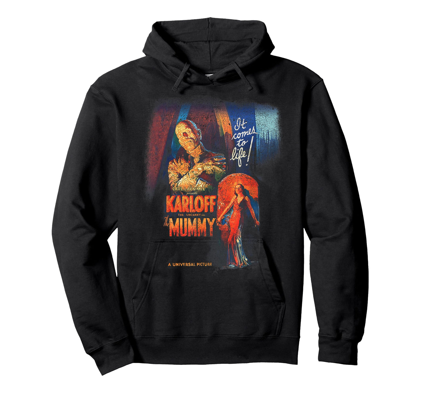 Universal Monsters Distressed The Mummy Movie Poster T-Shirt