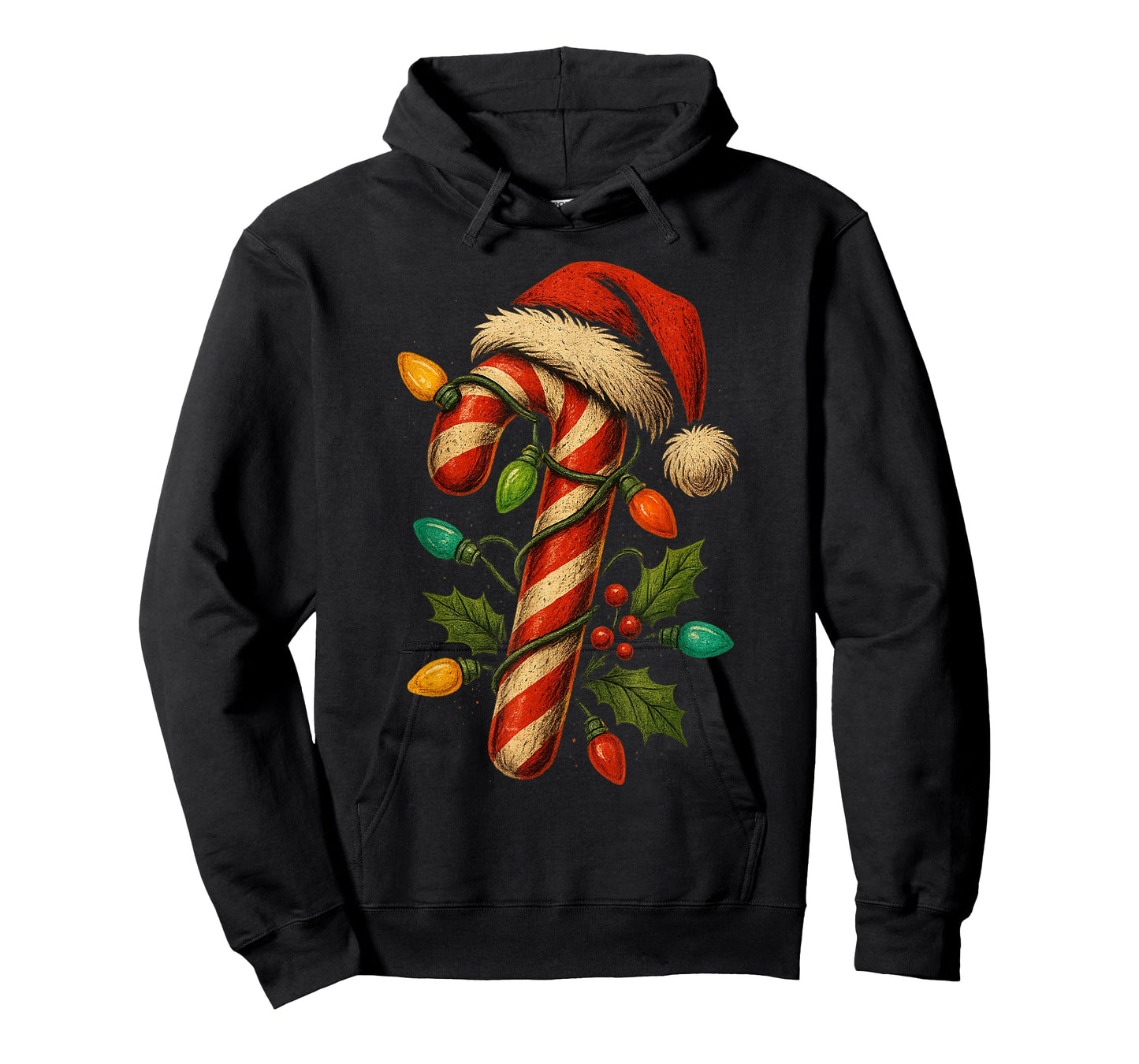 Candy Cane Crew Christmas Lights Family Matching Xmas Girls T-Shirt