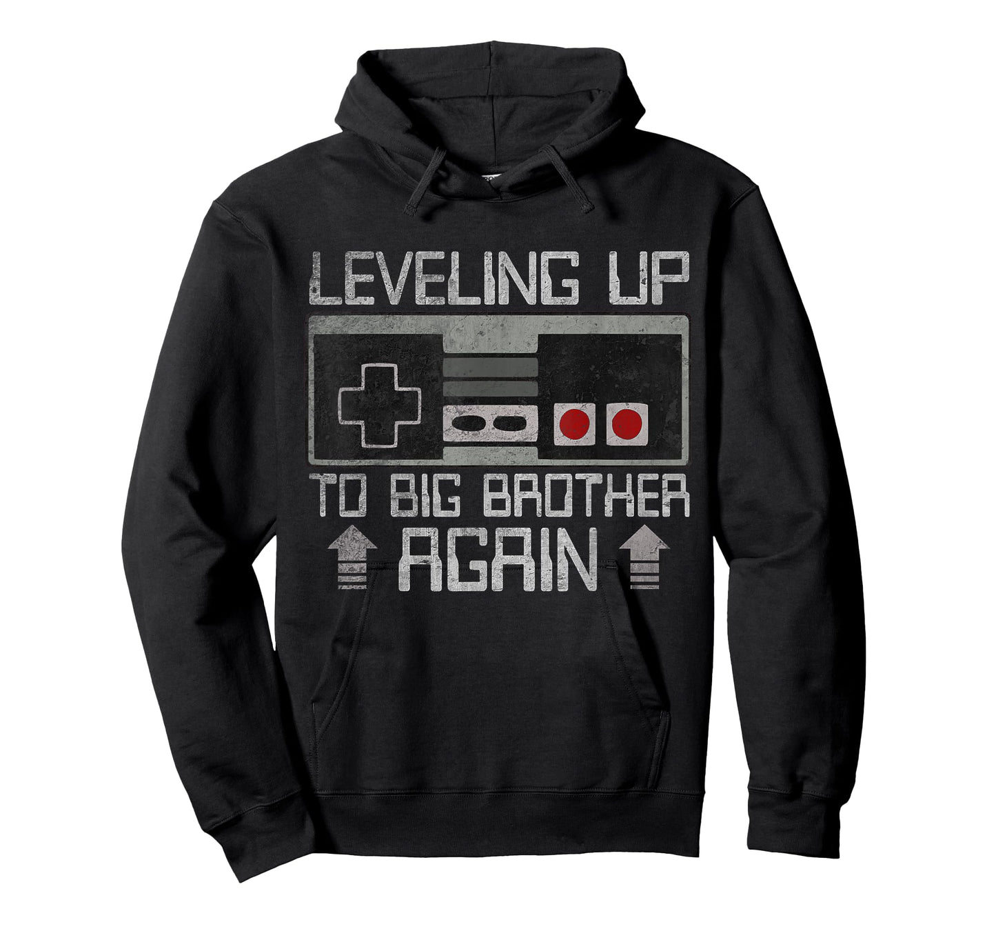 Leveling up to Big Brother Again Funny Gamer Boys Kids Men T-Shirt