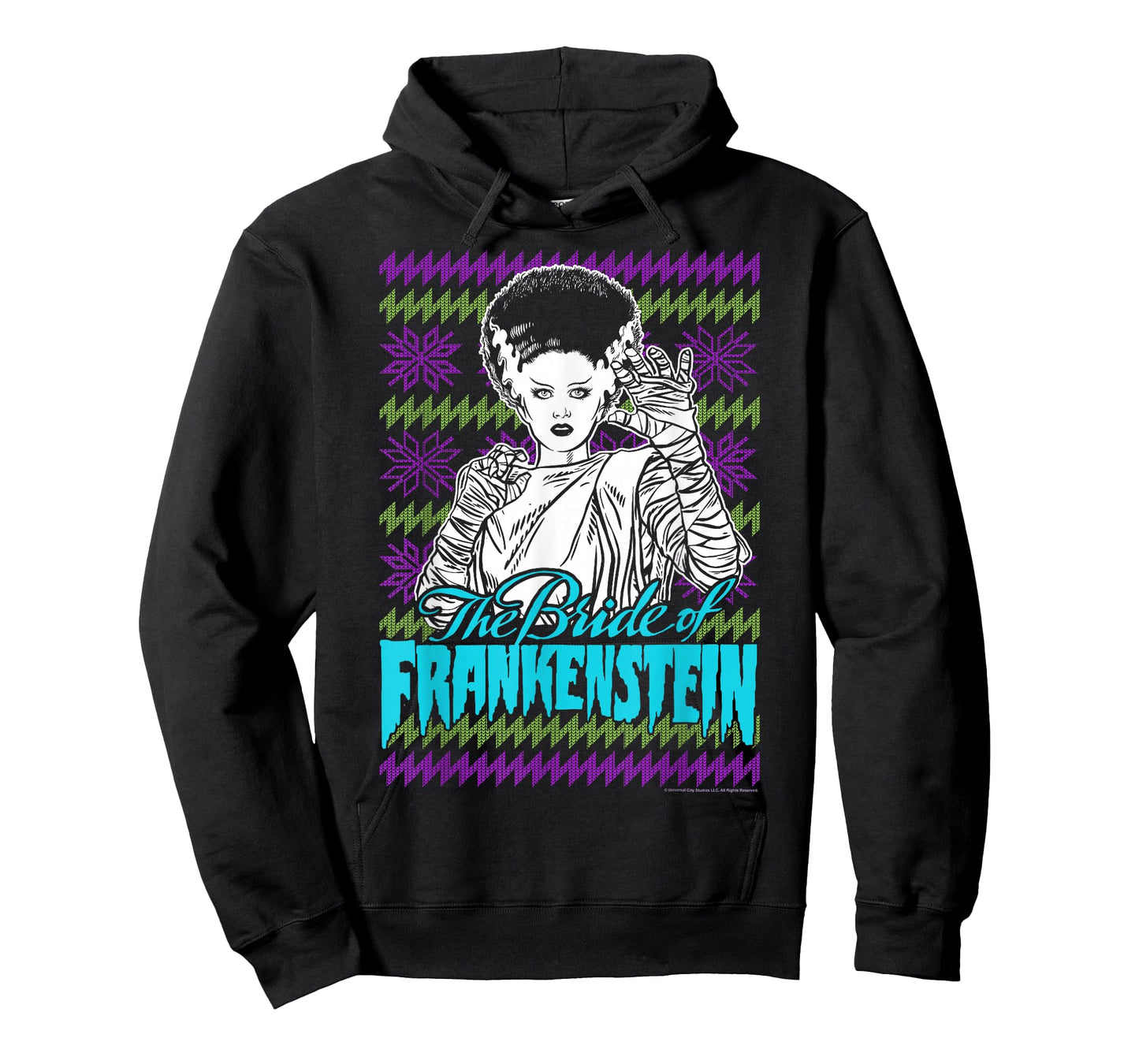 Universal Monsters Christmas The Bride Of Frankenstein C2 T-Shirt