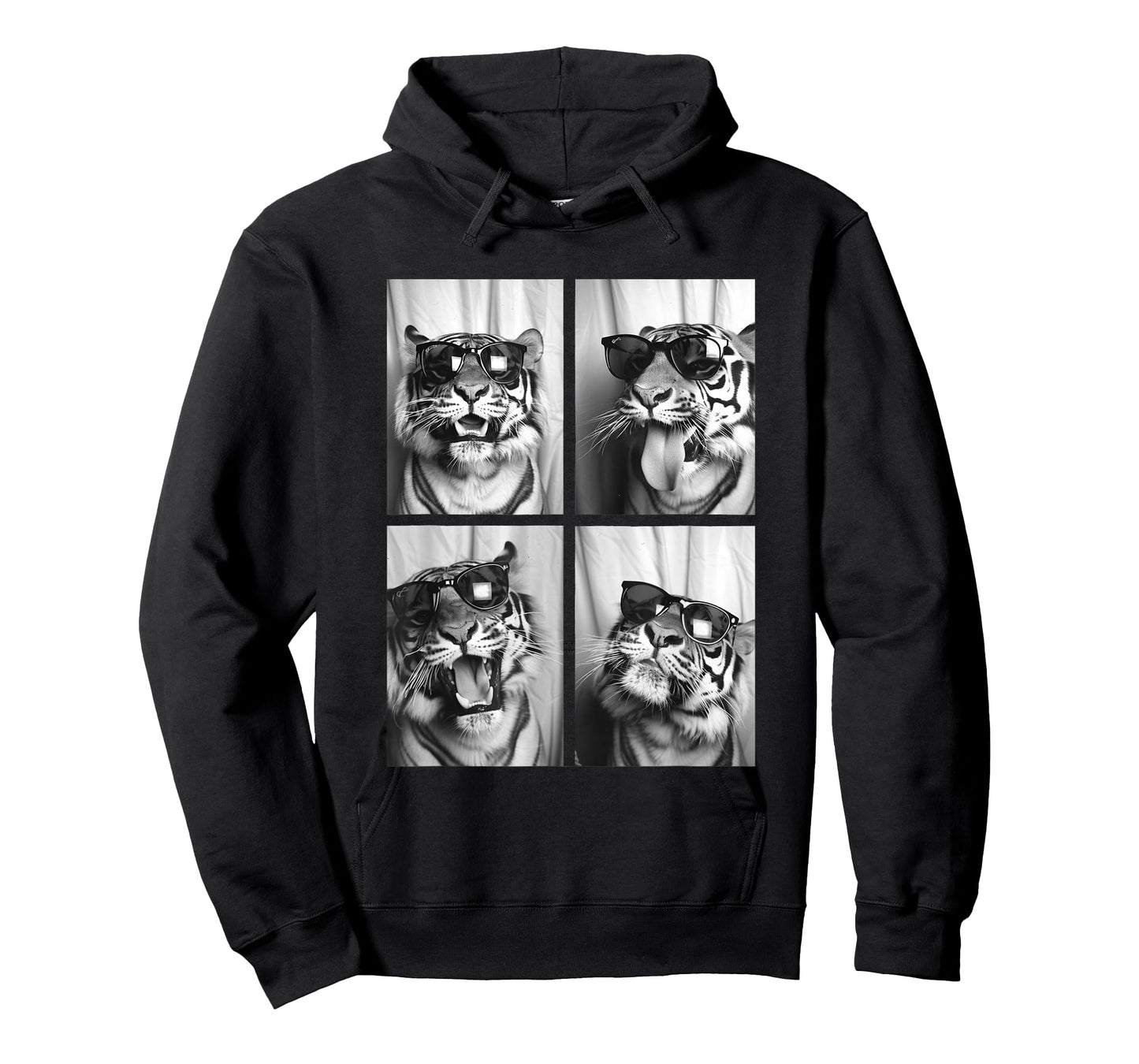 Cute Tigers with Sunglasses Cool Feline Animals Photo Booth T-Shirt