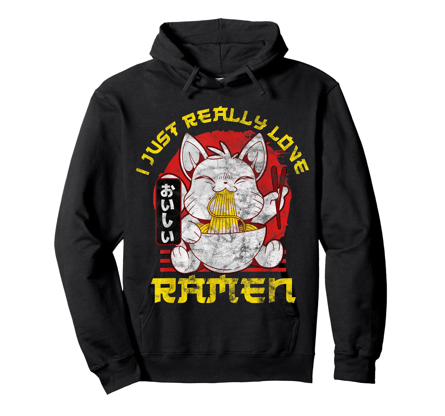 Kawaii Anime Cat Japenese I Just Really Love Ramen Gift T-Shirt