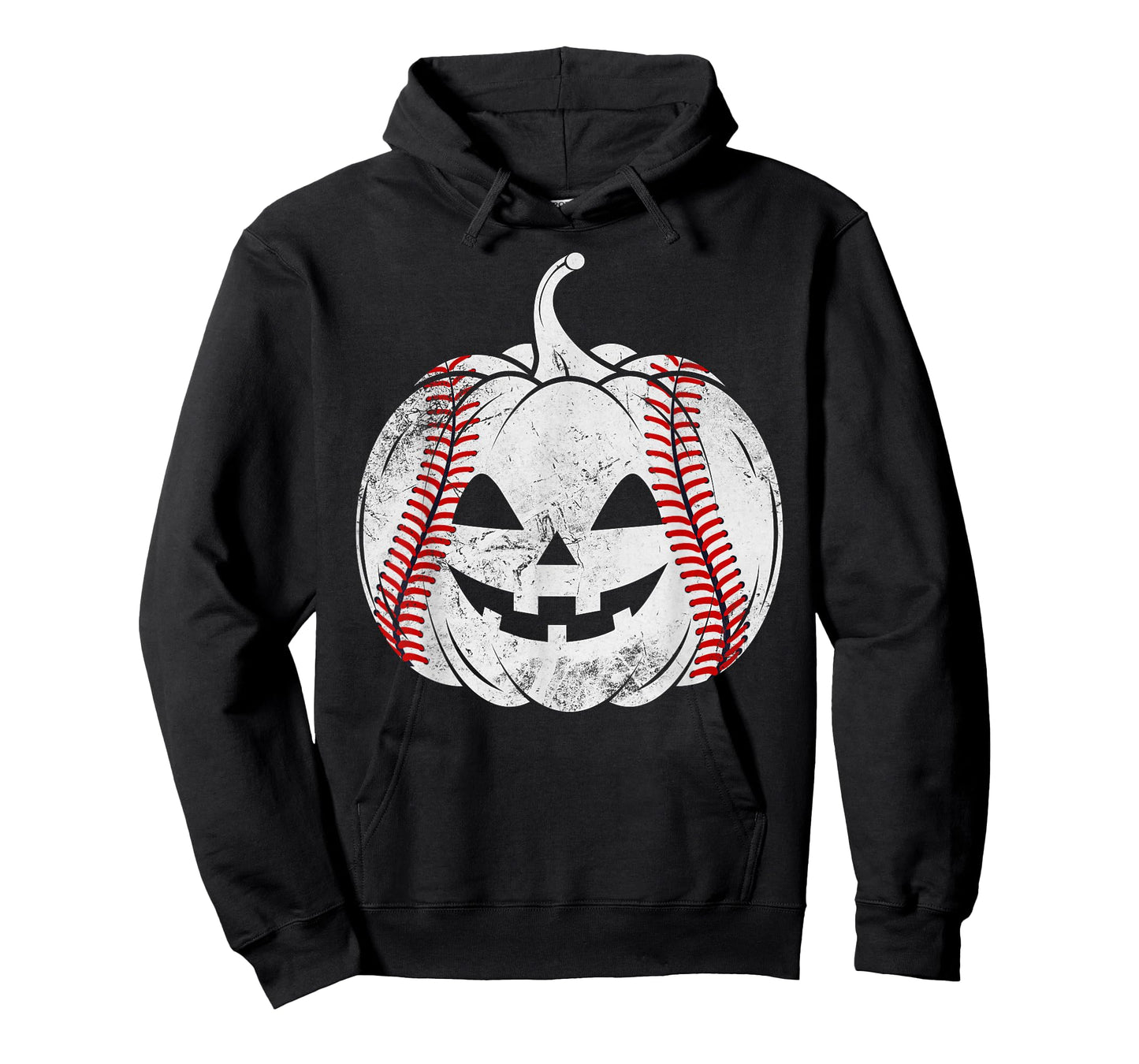 Baseball Player Funny Spooky Pumpkin Baseball Halloween T-Shirt