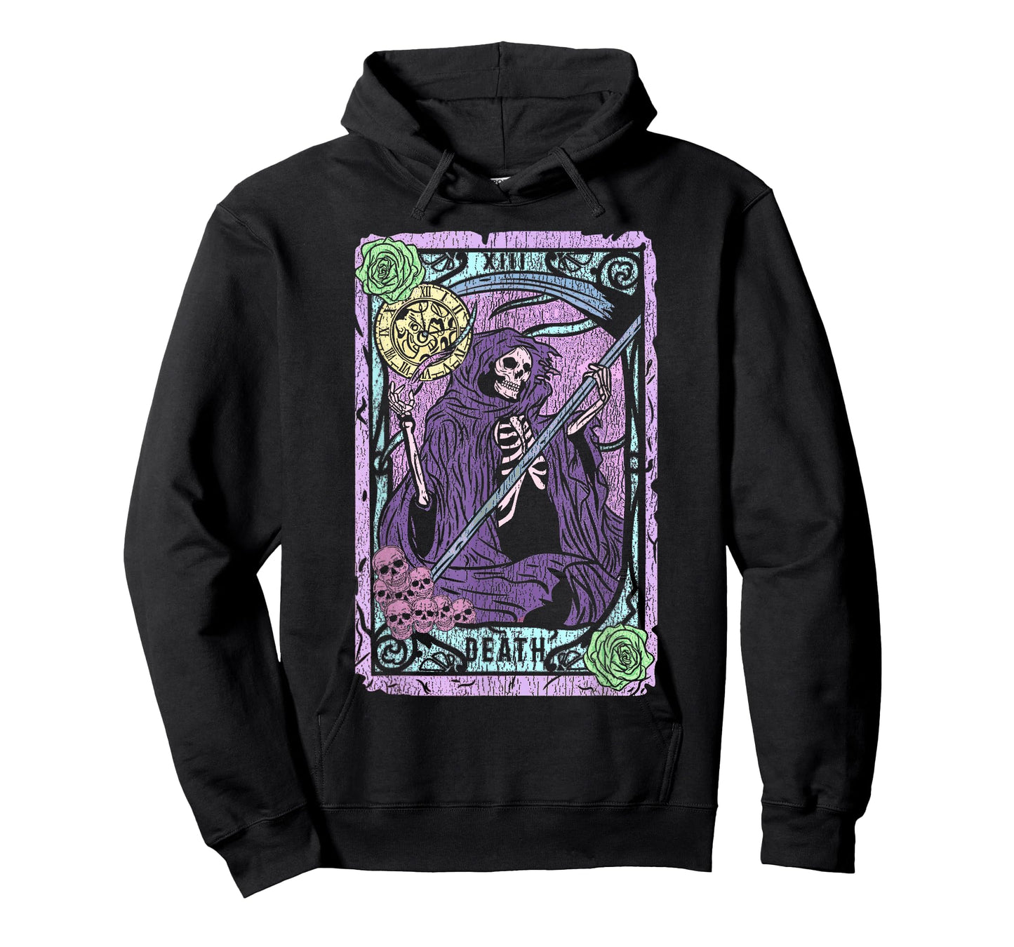Death Tarot Card Witchcraft Occult Pastel Goth Reaper T-Shirt Small