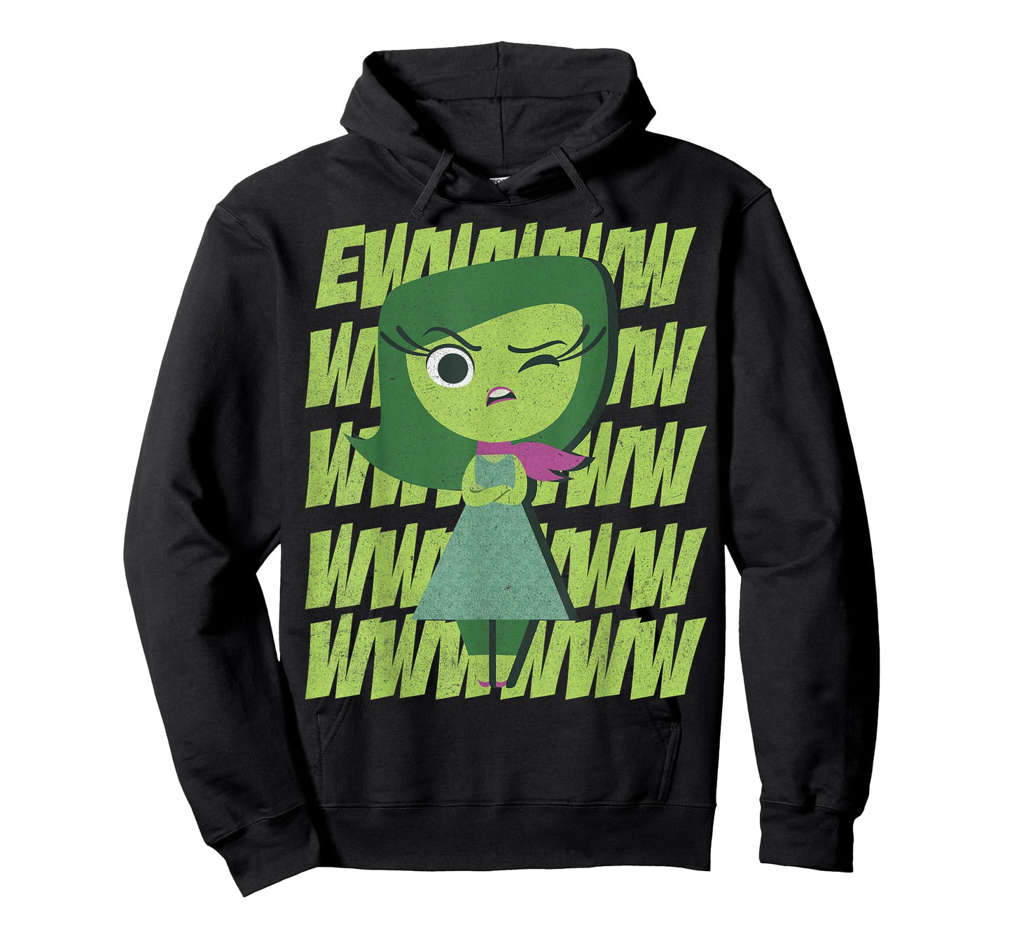 Disney Pixar Inside Out Disgust Ewww Retro Text Stack T-Shirt