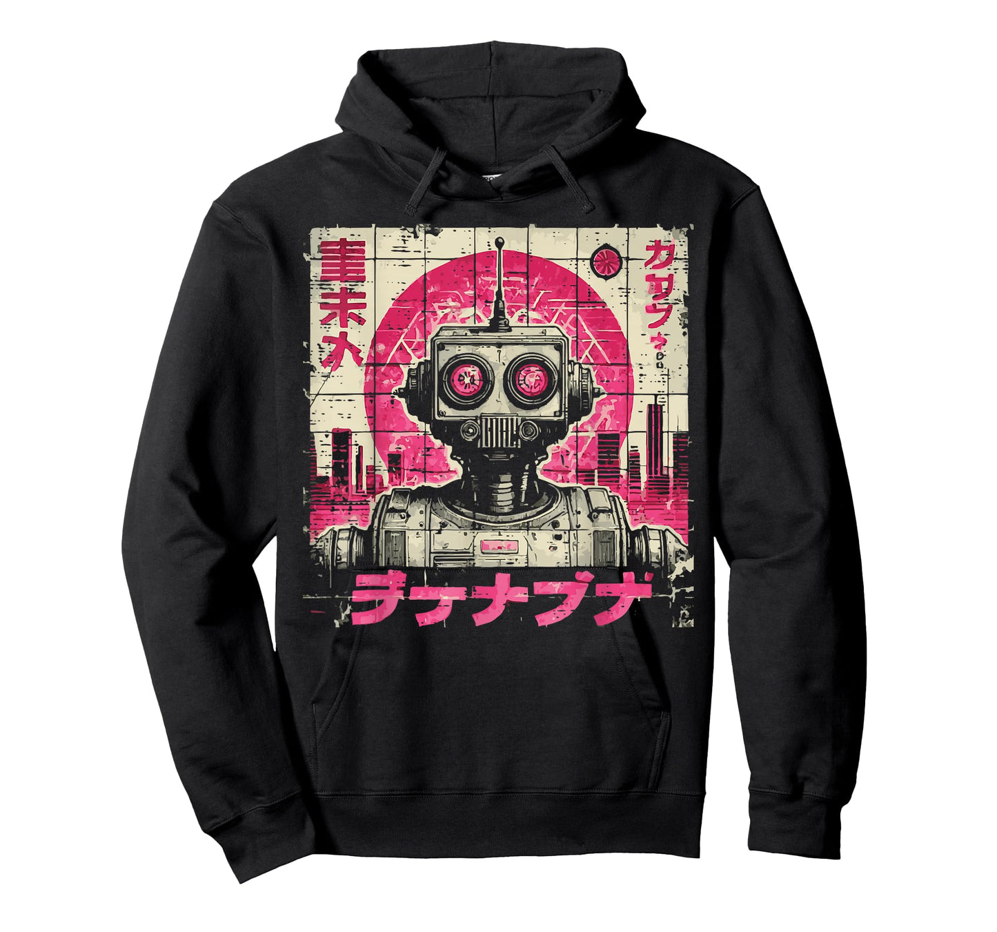 Japanese Pink Robot Vintage Poster Art Girls Kids Women T-Shirt