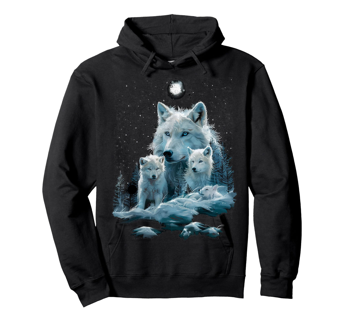 Mommy Wolf Snow Graphic Wolf Lovers Mother's Day Christmas T-Shirt