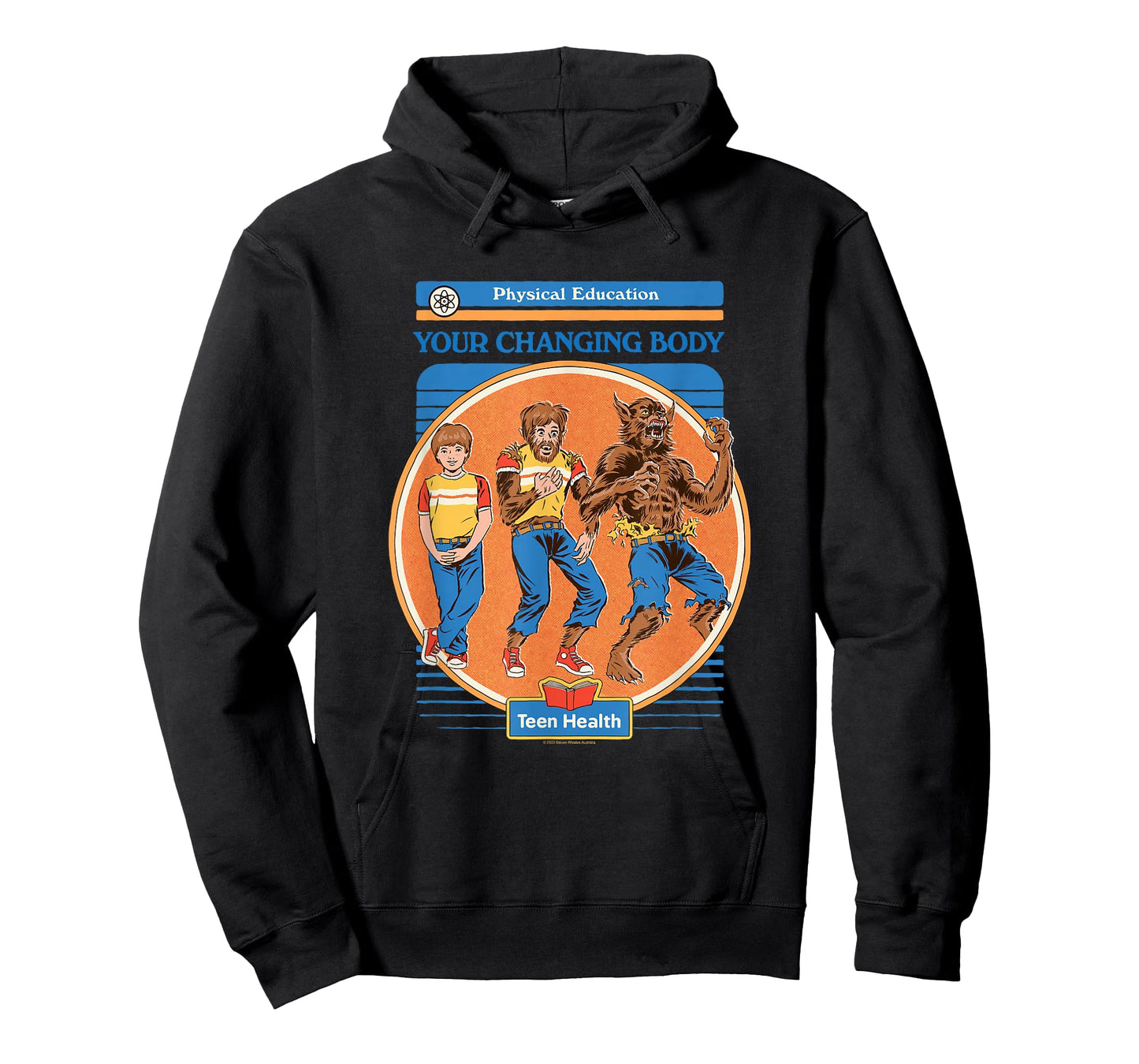 Steven Rhodes Your Changing Werewolf Body Retro Dark Humor T-Shirt