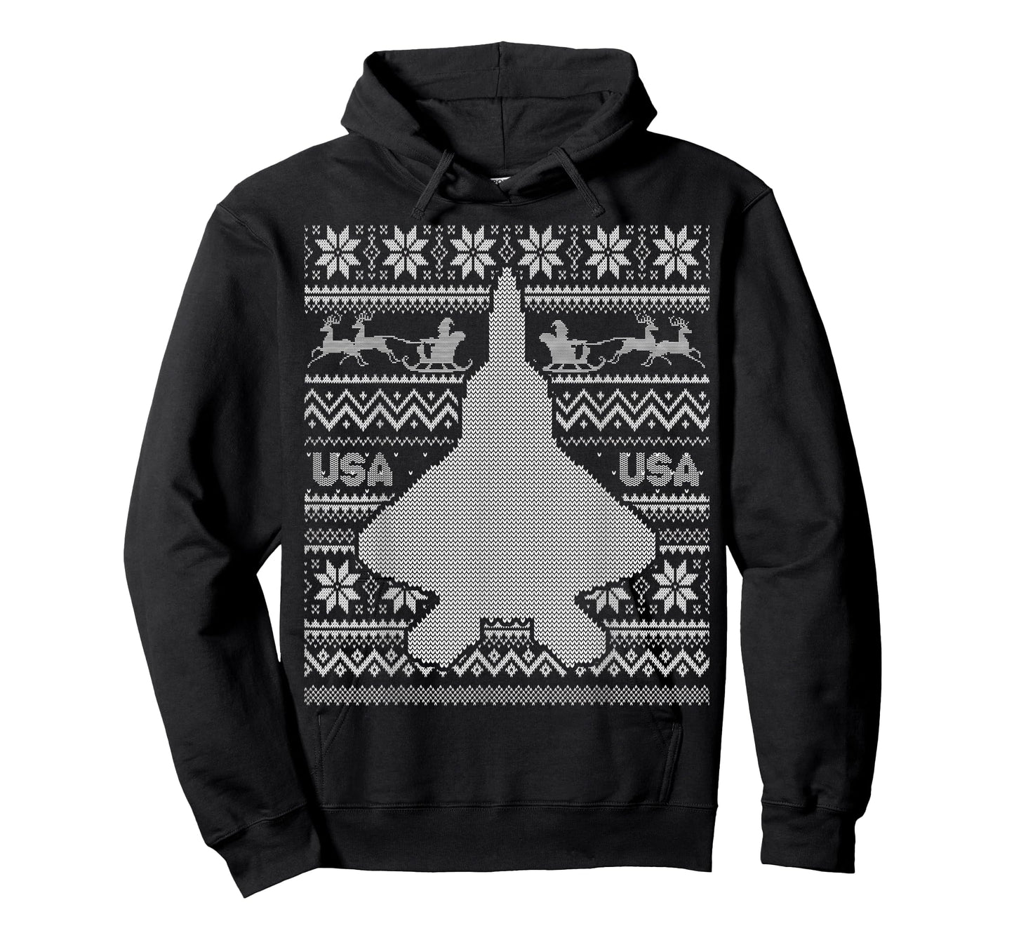 F 22 Raptor Ugly Christmas Sweater Style T-Shirt