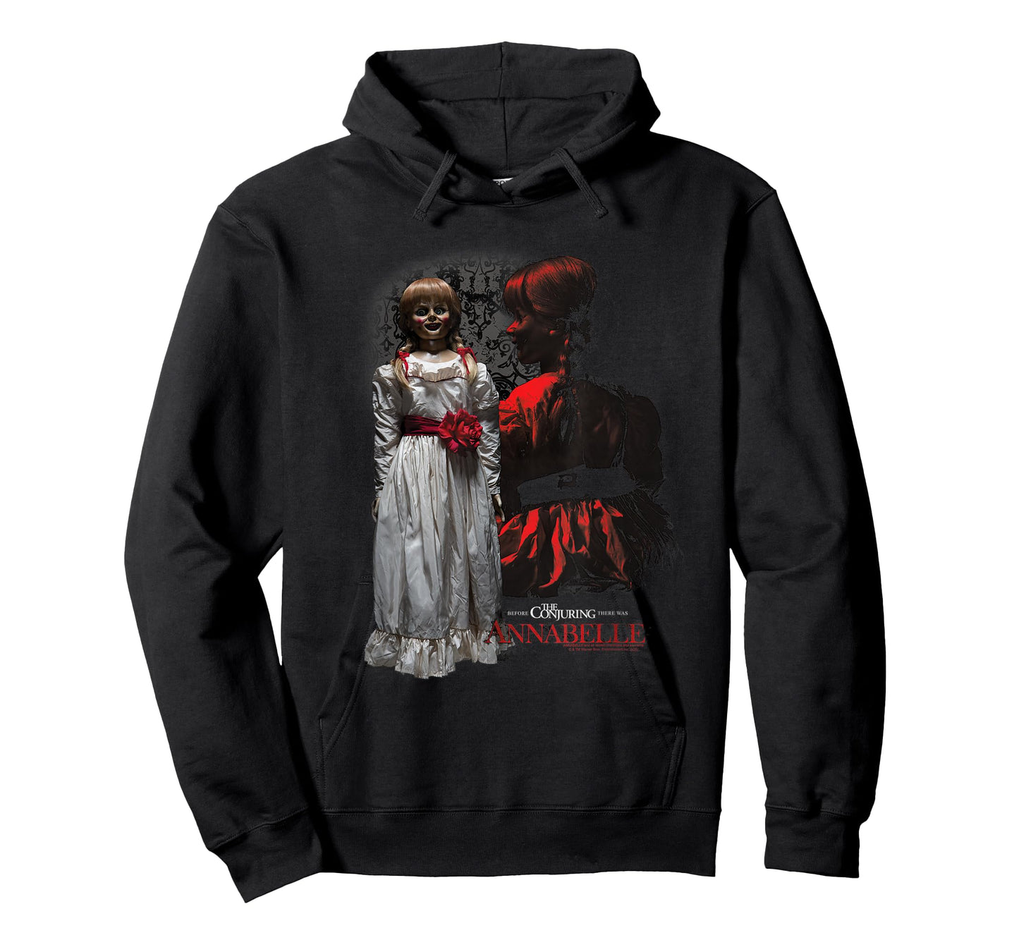 Annabelle Doll Portrait Collage Horror Movie T-Shirt