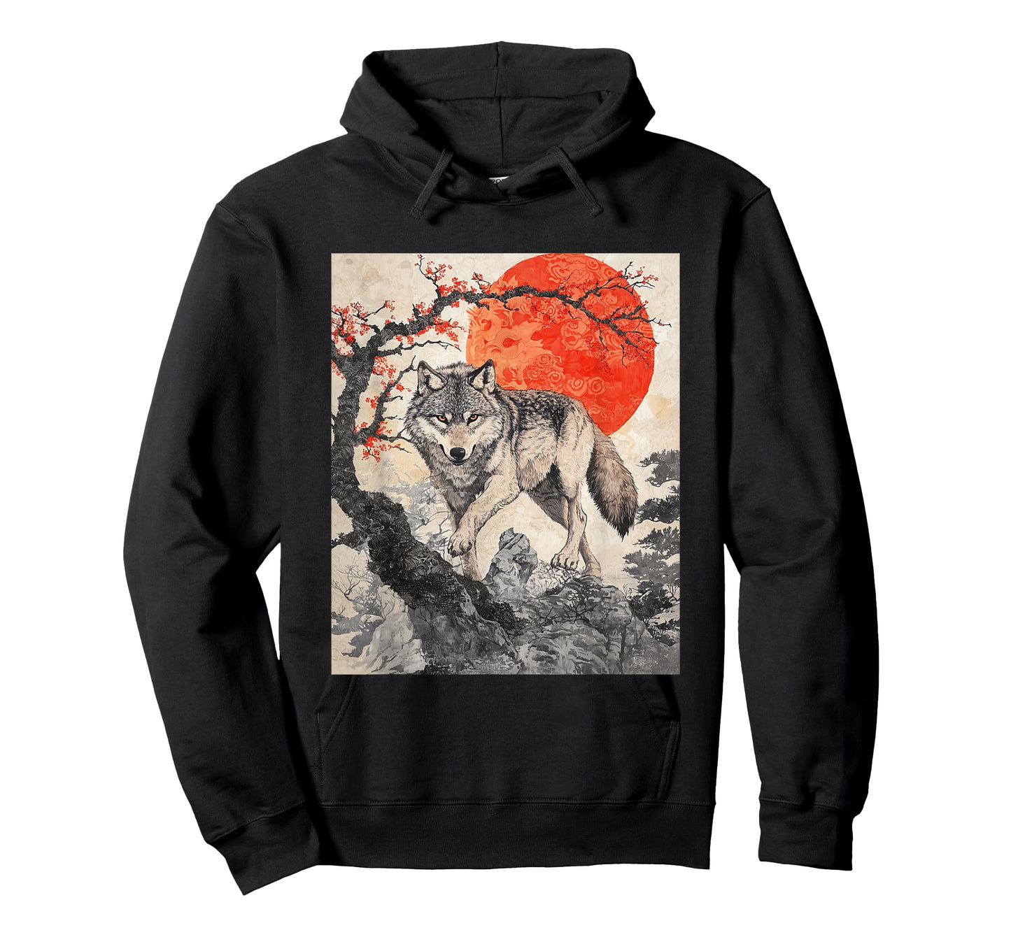Wolf Wolves Japan Japanese Funny Anime Graphic T-Shirt
