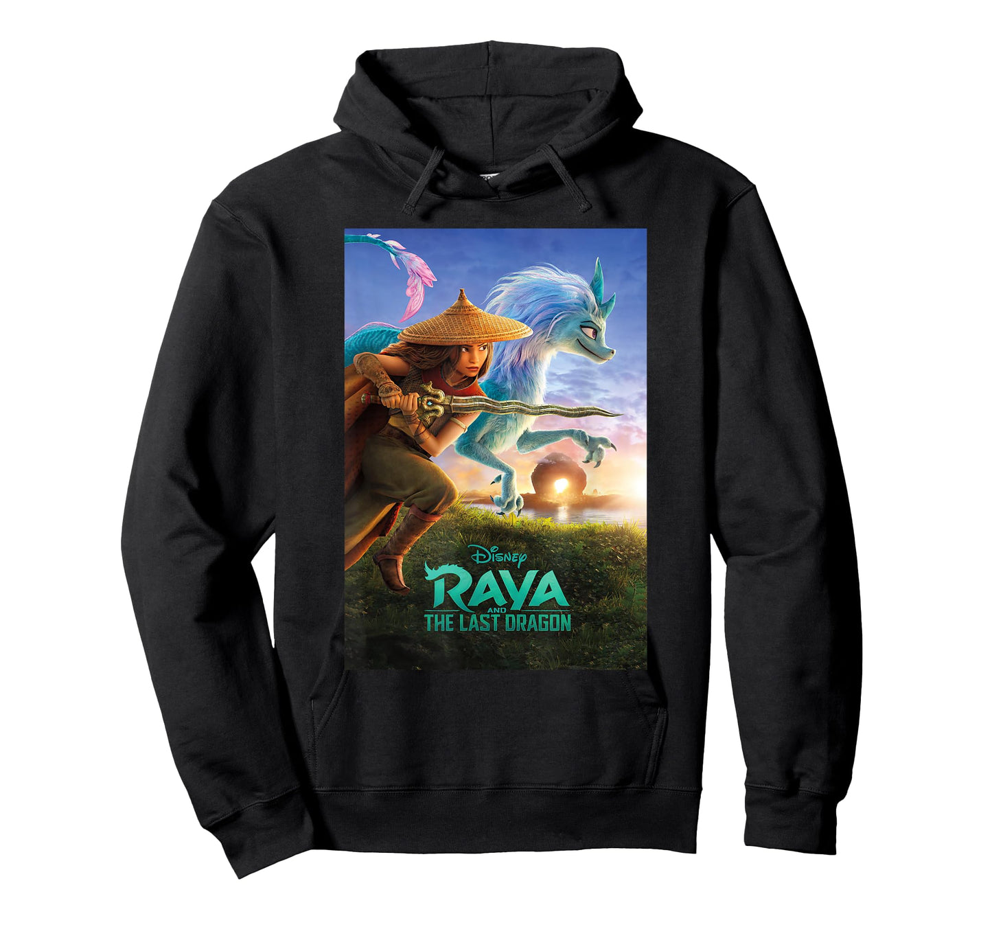 Disney Raya and The Last Dragon Movie Poster T-Shirt