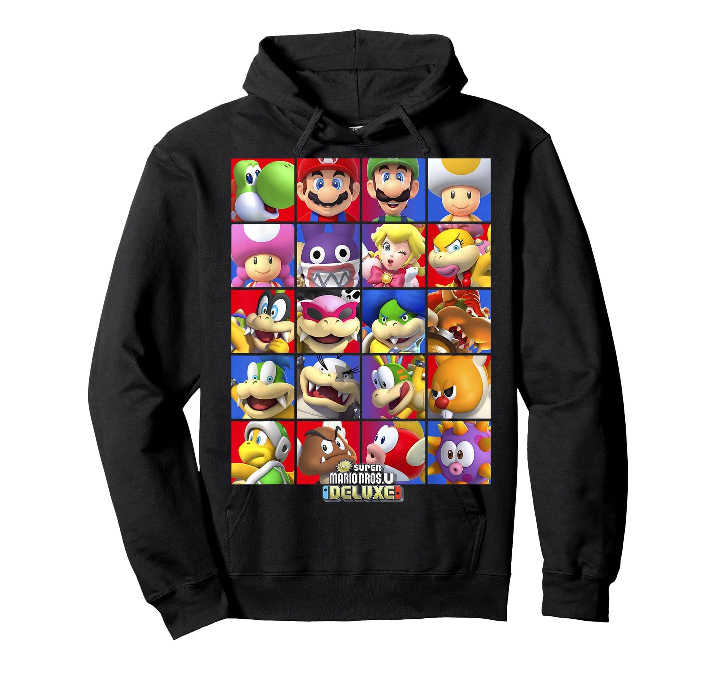 Super Mario Bros U Deluxe Character Selection Panel Grid T-Shirt