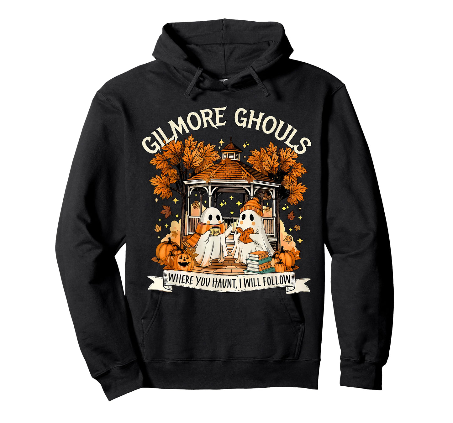 Gilmore Ghouls Halloween Spooky Fall Ghosts Coffee Lover Tee T-Shirt