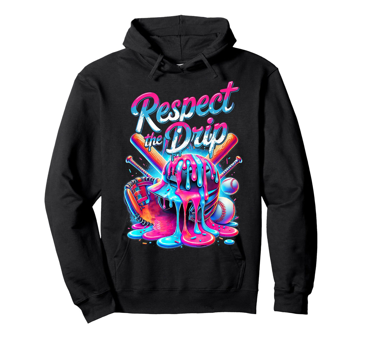 Baseball Drip For Boys Ice Cream Respect The Drip Baseball T-Shirt