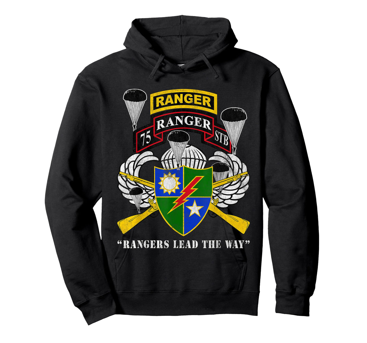 75th Ranger Regiment Parachutist Badge Rangers Lead The Way T-Shirt