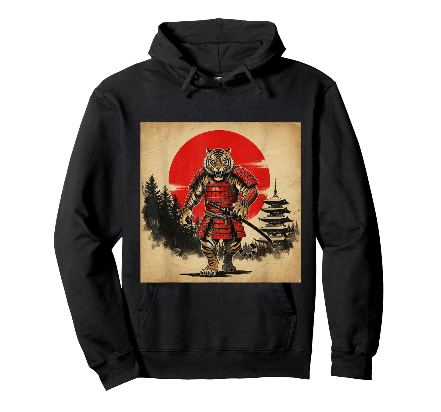 Samurai Tiger Warrior Japanese Mythology Art T-Shirt