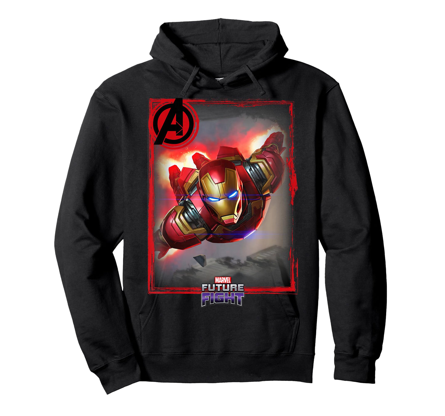 Marvel Future Fight Iron Man Portrait Graphic T-Shirt T-Shirt