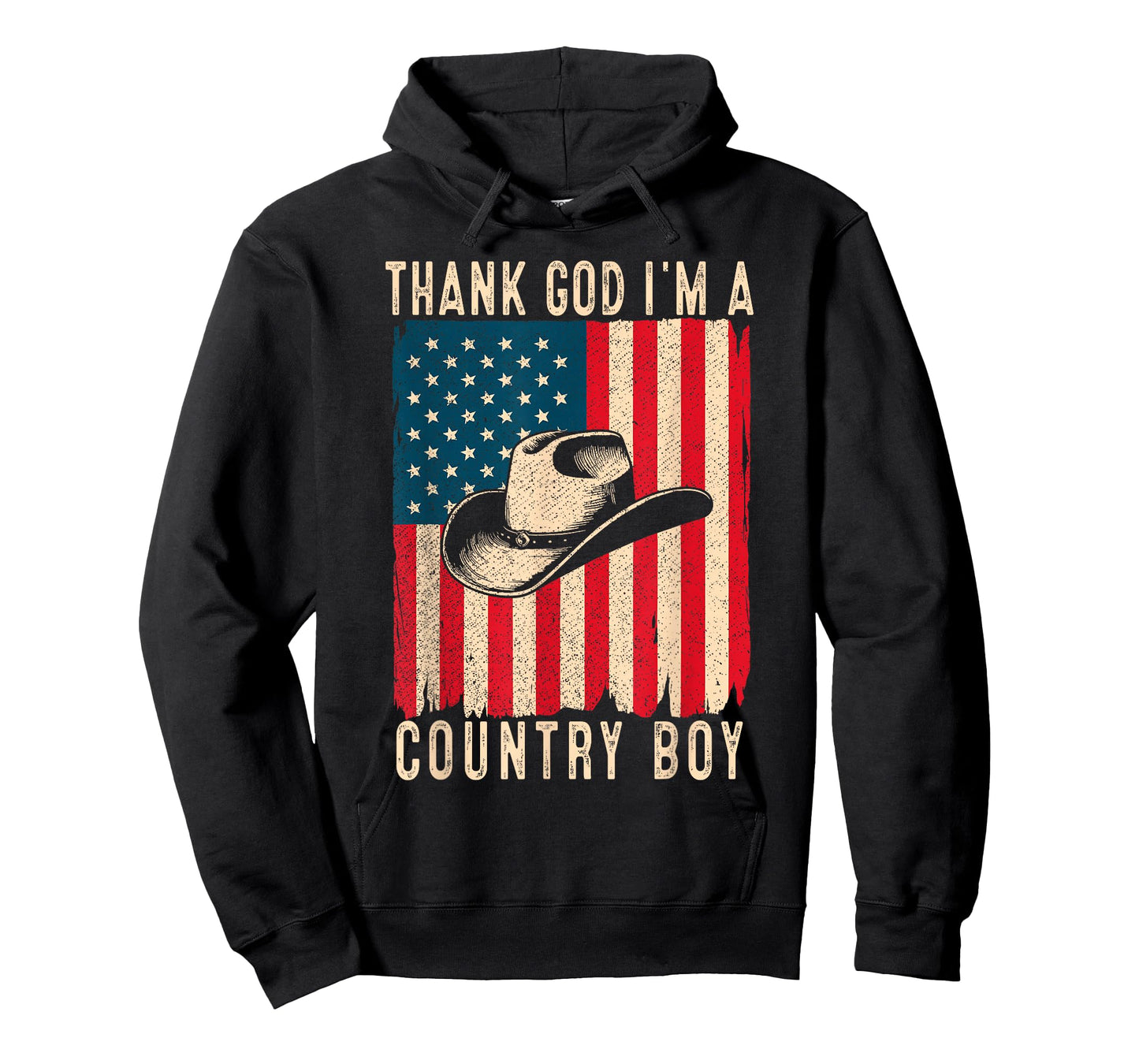 Thank God I'm A Country Music Boy Cowboy Western Retro T-Shirt