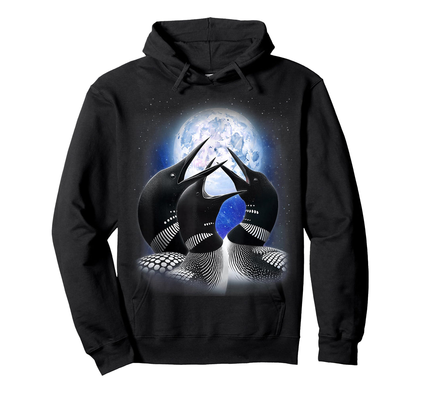 3 Common Loon Howling At The Moon Funny Birdwatcher Birder T-Shirt