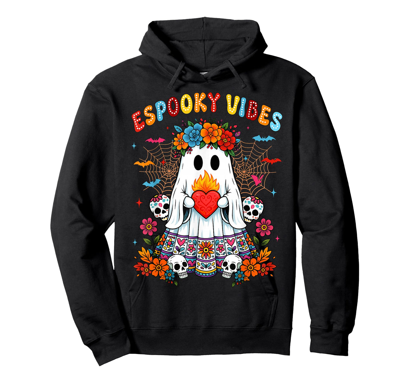 Espooky Vibes Day of The Dead Mexican Halloween Ghost Women T-Shirt