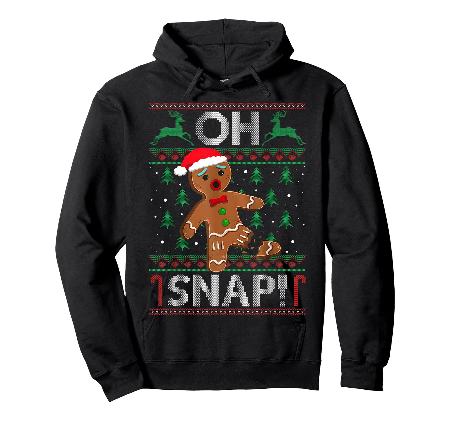 Oh Snap Gingerbread Man Christmas Funny Cookie Baking Xmas T-Shirt