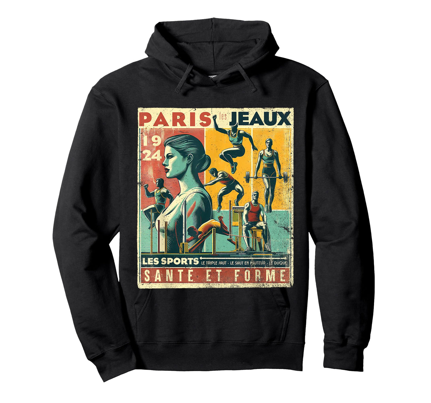 Paris Vintage The Games 1924 Health And Fitness T-Shirt