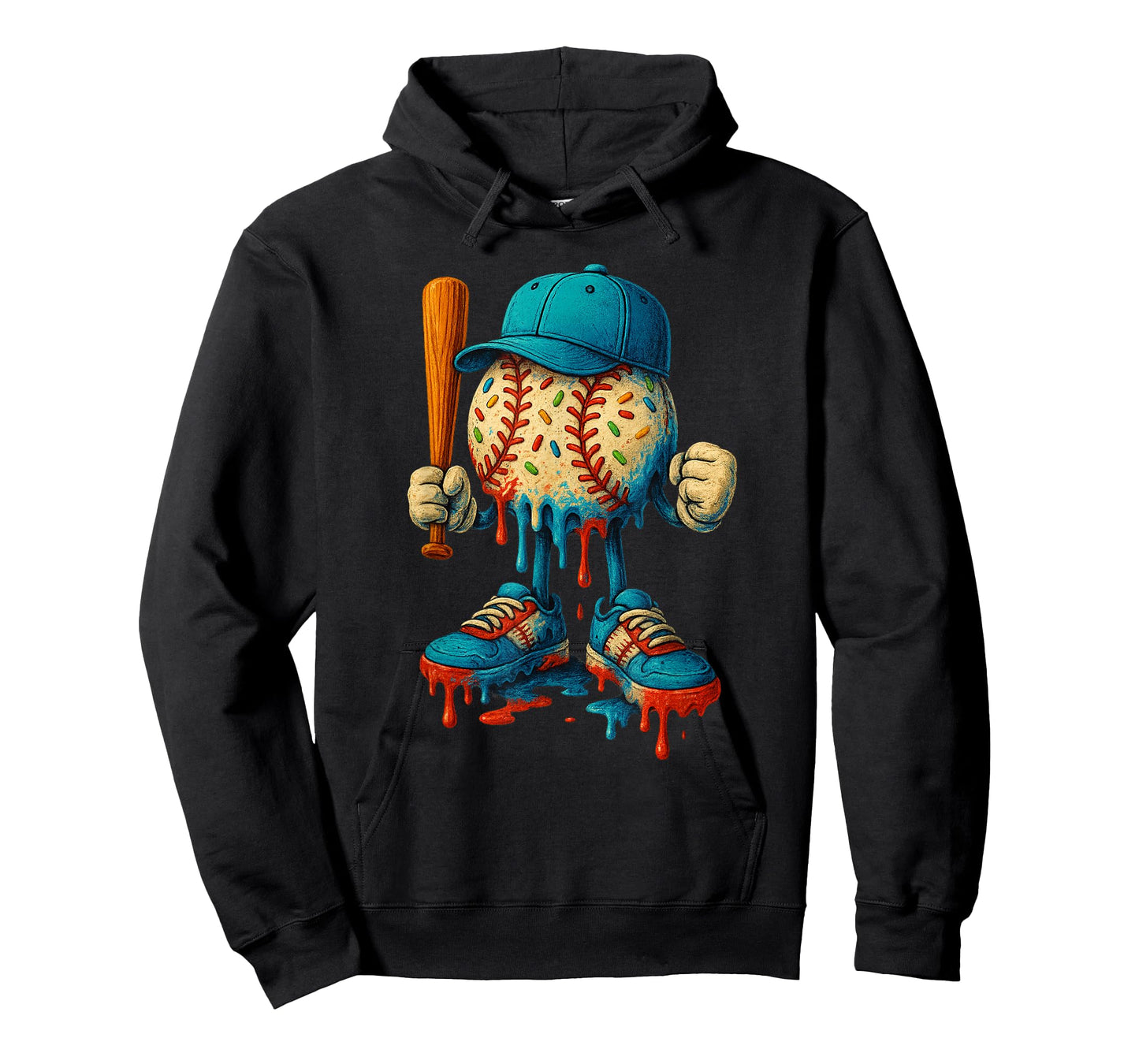 Baseball Lifestyle Youth Baseball Drip Icecream T-Shirt