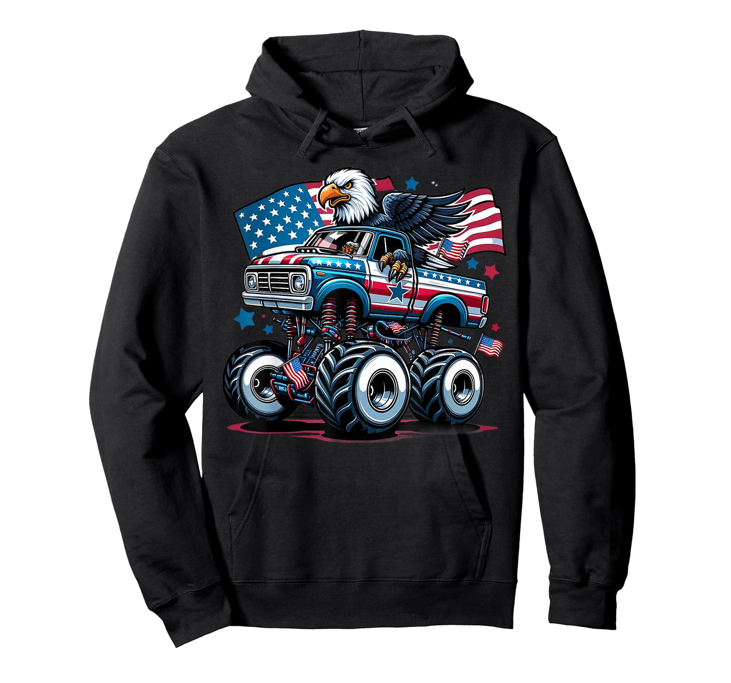 4th of July Shirts Boys American Flag USA Shirt Kids Eagle T-Shirt