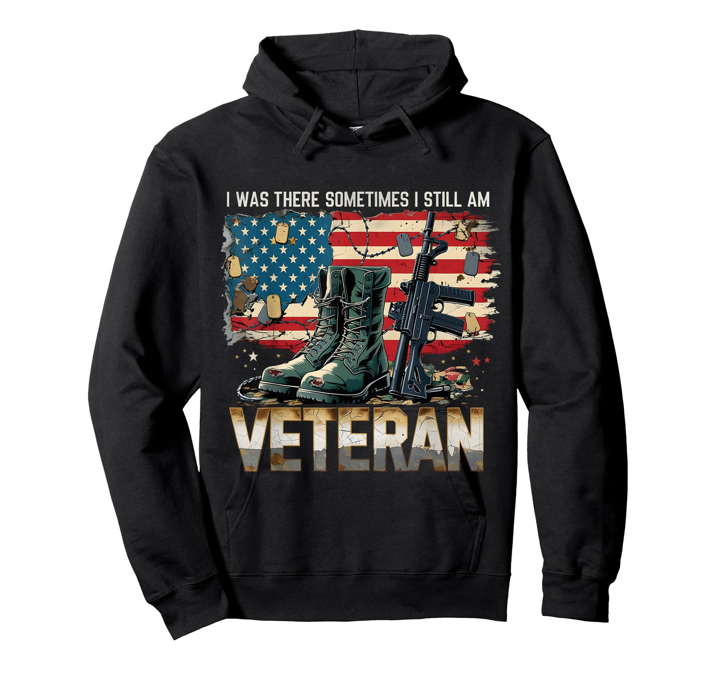 I was There Sometimes Still Am Veteran Flag Tee T-Shirt